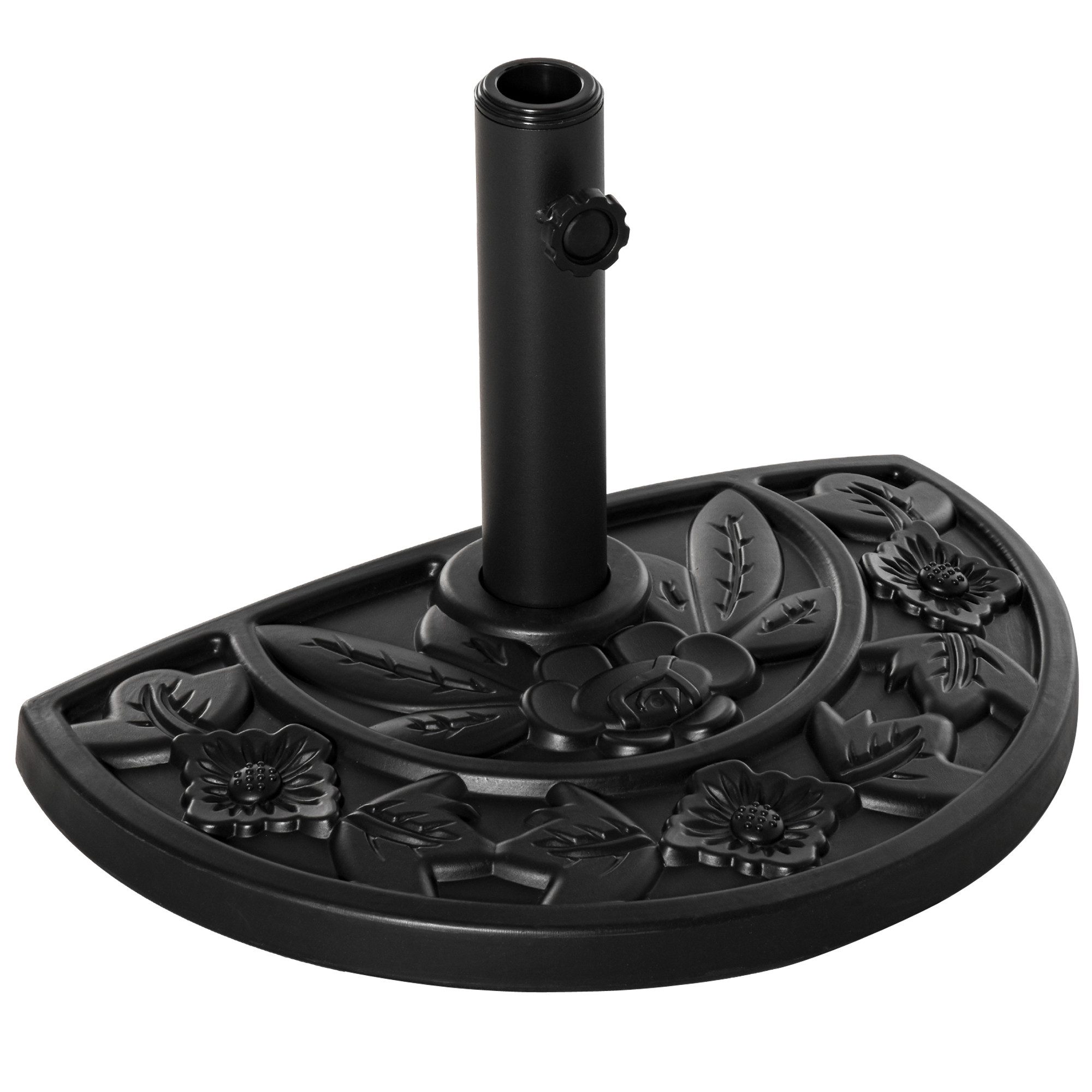 MC Star Betonschirmständer Sonnenschirmständer 9kg Gartenschirmfuß mit Blumenmotiv für