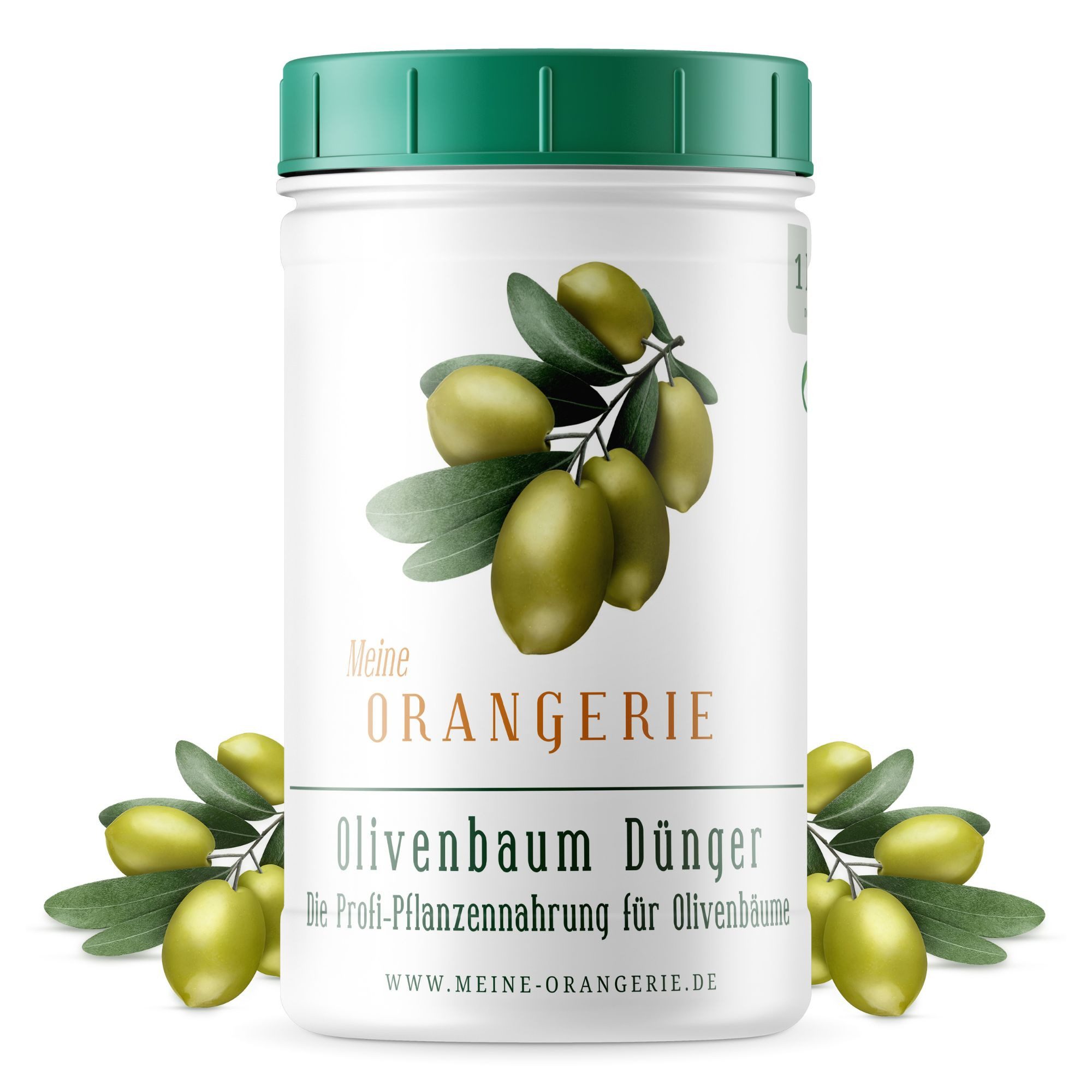 Meine Orangerie Spezialdünger Premium Pflanzendünger für alle Olivenbäume, Dose, 1-St., mineralischer Olivendünger mit chelatierten Spurenelementen, fördert Fruchtbildung & sattgrünes Laub
