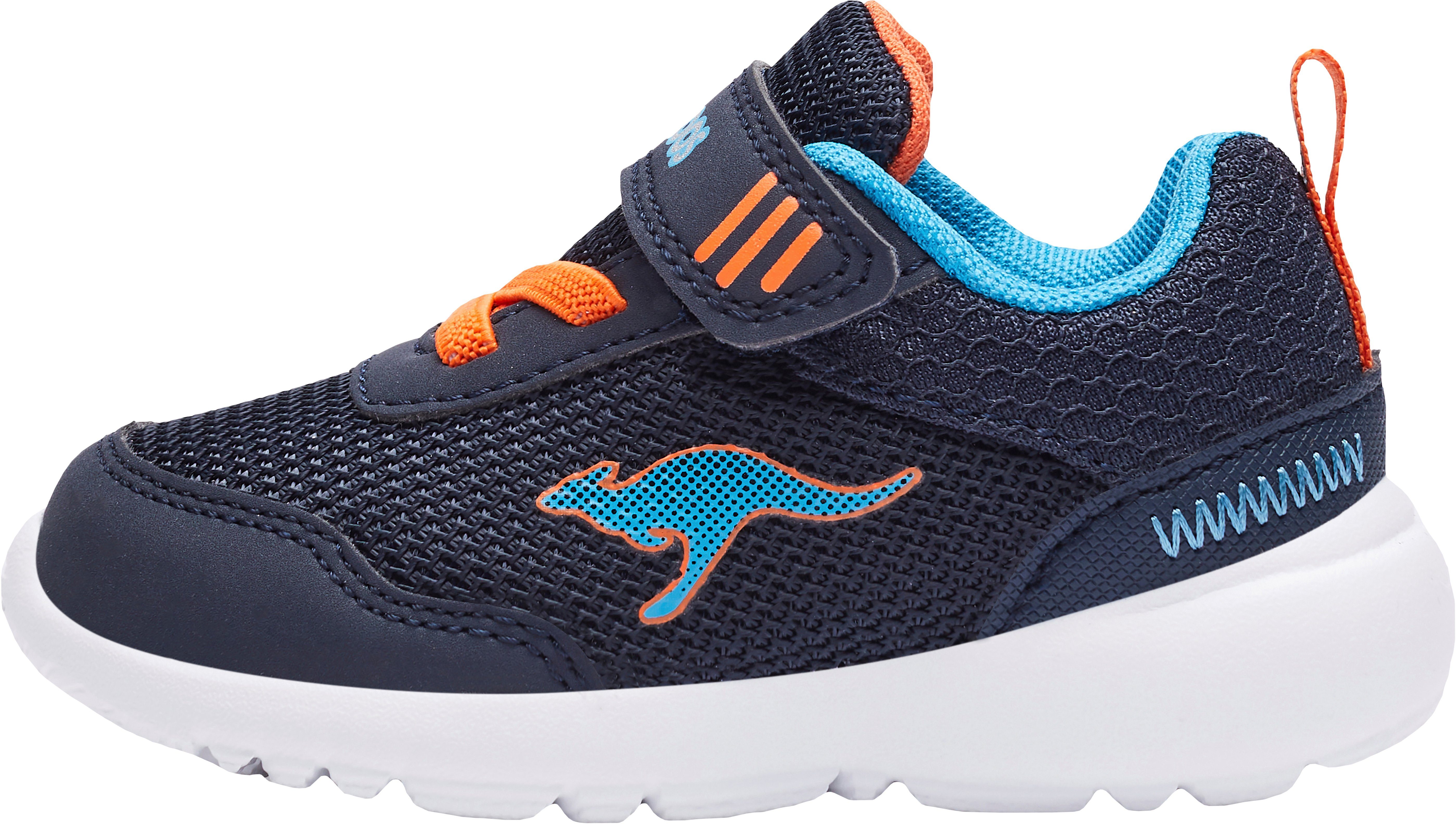 mit KangaROOS EV Sneaker KY-Lilo Klettverschluss navy-orange