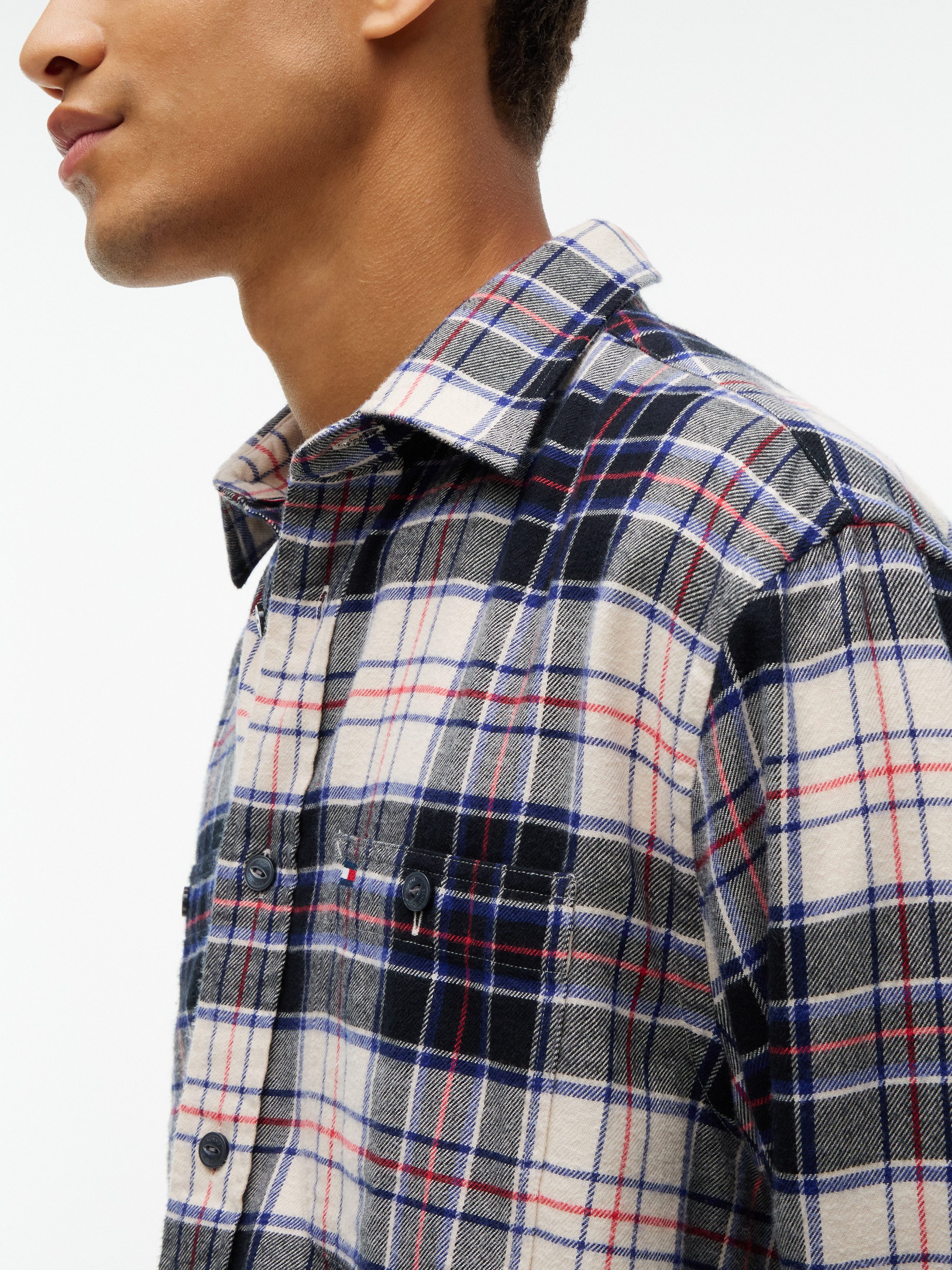 Tommy Hilfiger Flanellhemd RWB TARTAN FLANNEL Regular Fit soft Flannel