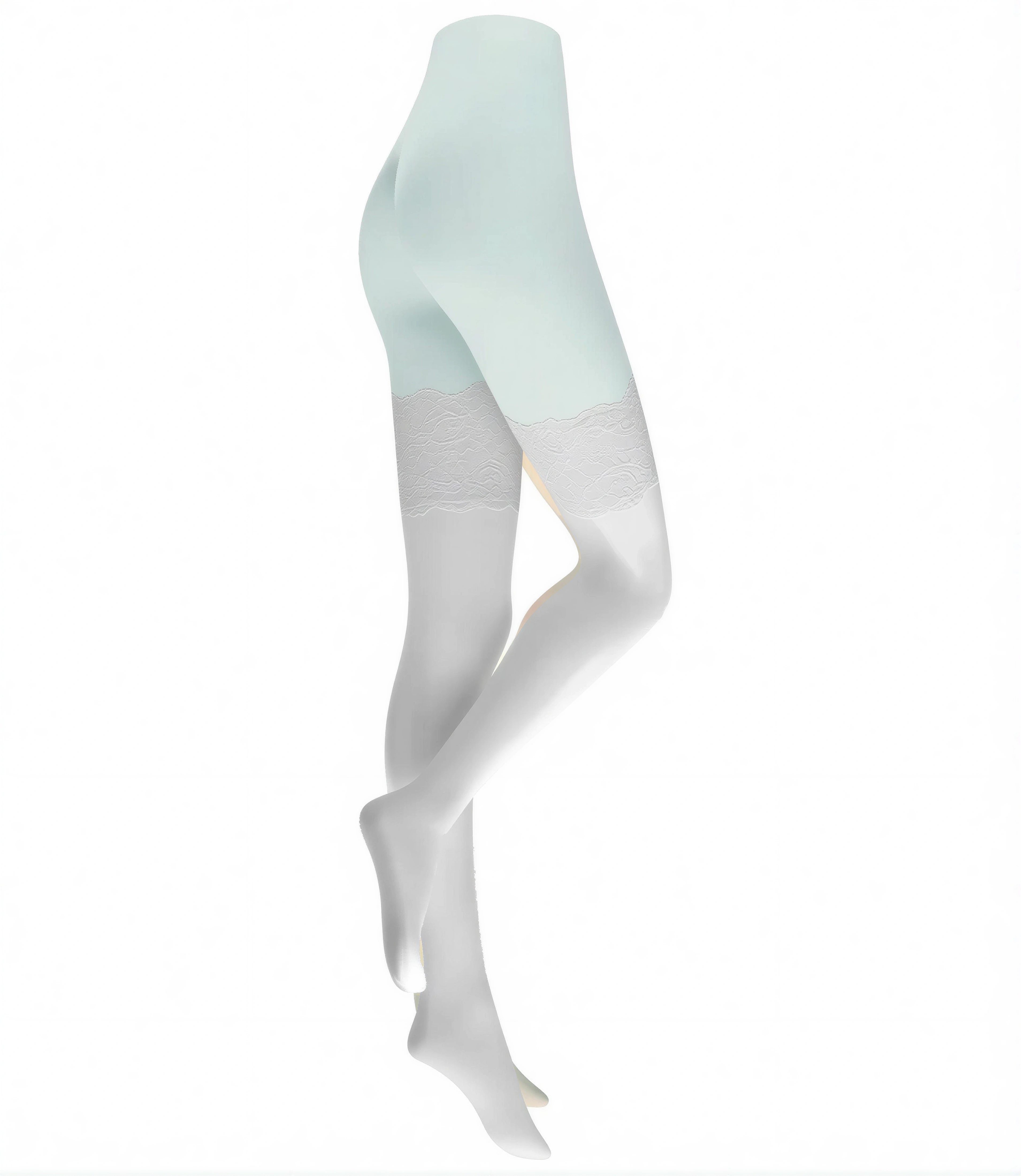 KUNERT Halterlose Strümpfe Damen SATIN LOOK 20 DEN (Packung, 1-Paar, 1 Paar) glänzend
