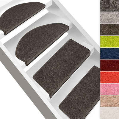 Stufenmatte »Fallon, Treppenschutz in 9 Farben, 2 Varianten, Stufenschoner«, Karat, Rechteckig, Höhe 8.5 mm, Velours-Oberfläche