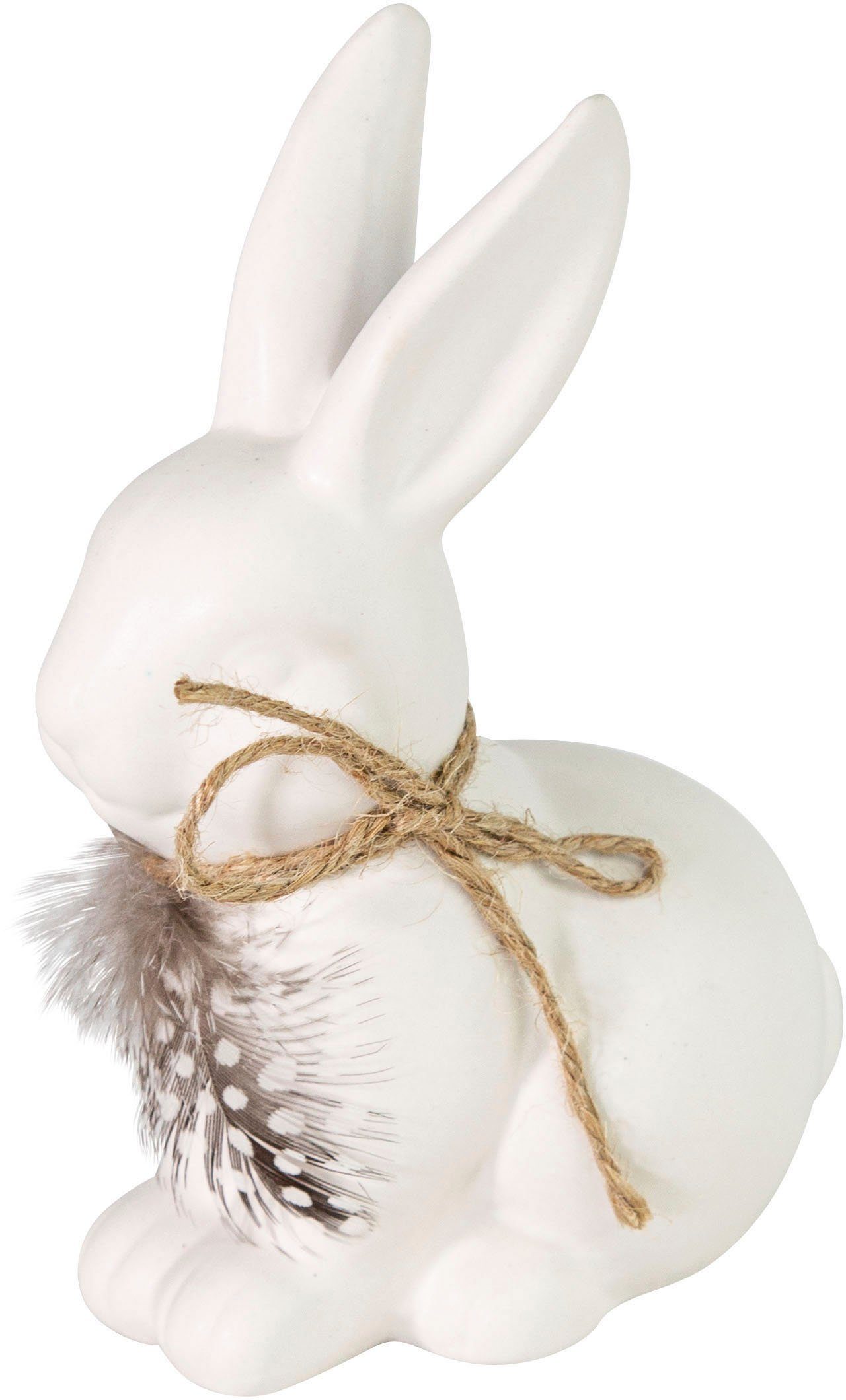 RIFFELMACHER & WEINBERGER Osterhase mit St), ca. (1 cm Federhalsband, sitzend Hase Höhe 18,5