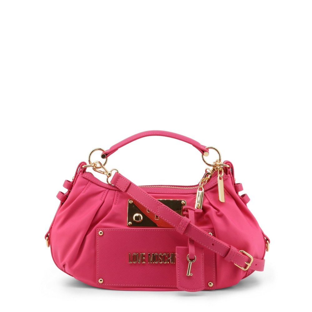 Love Moschino Damen Handtasche In Fuchsia – Stylisches PU-Modell Mit Blossom-Design