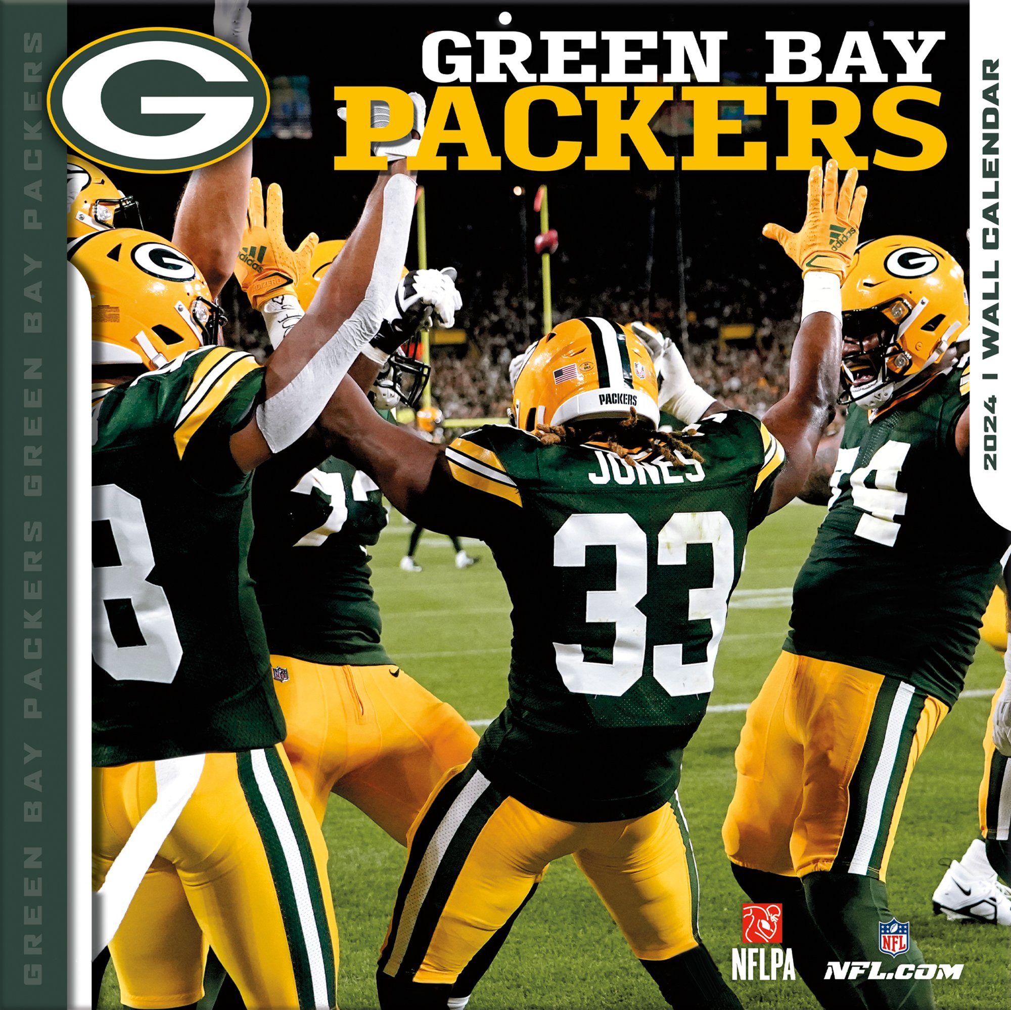 Turner Wandkalender Green Bay Packers - NFL - Wandkalender 2024, 12- Monats- Format, Januar - Dezember 2024