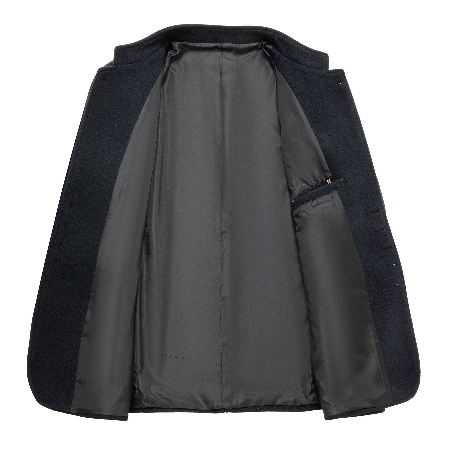 Allthemen Kurzmantel Slim Fit Kurzmantel mit Stehkragen warmer Wintermantel