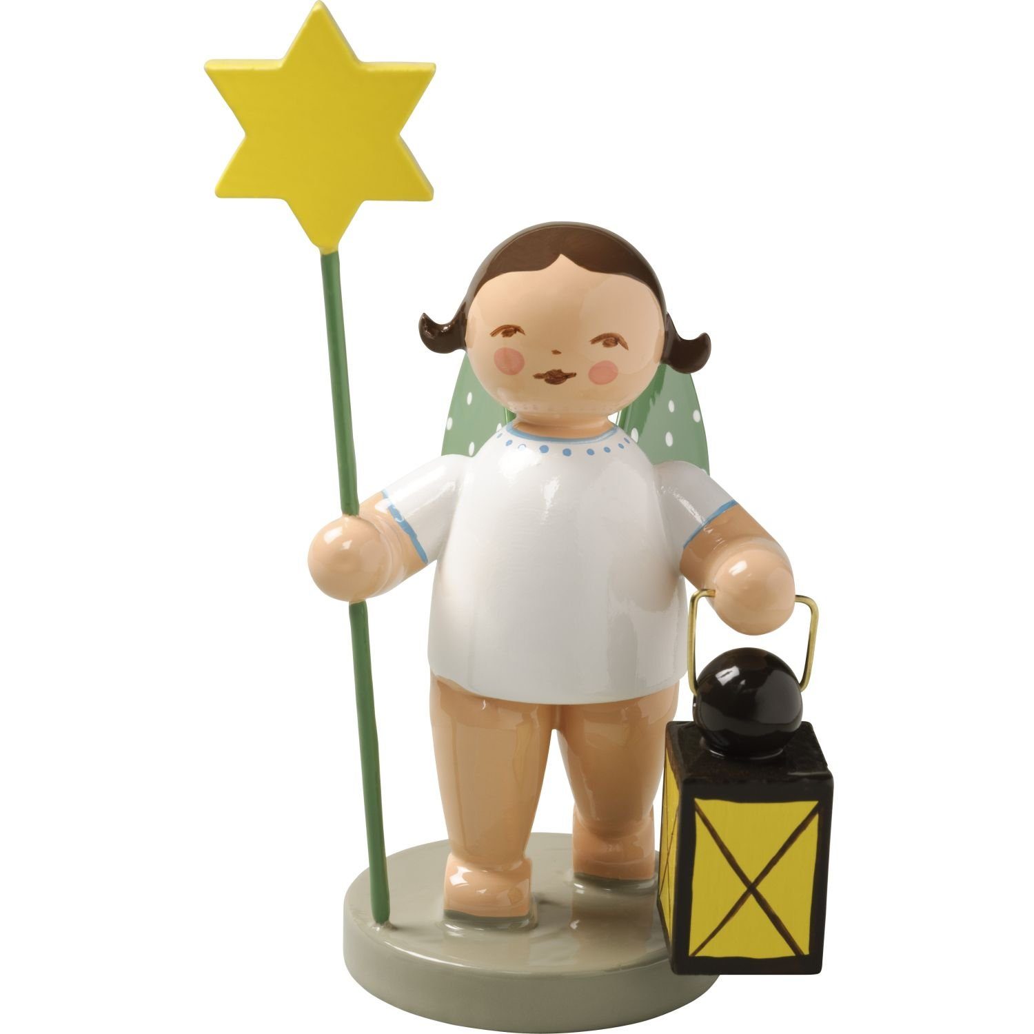 Wendt & Kühn Weihnachtsfigur Engel mit Stern und Laterne 650/51, Haarfarbe günstig online kaufen