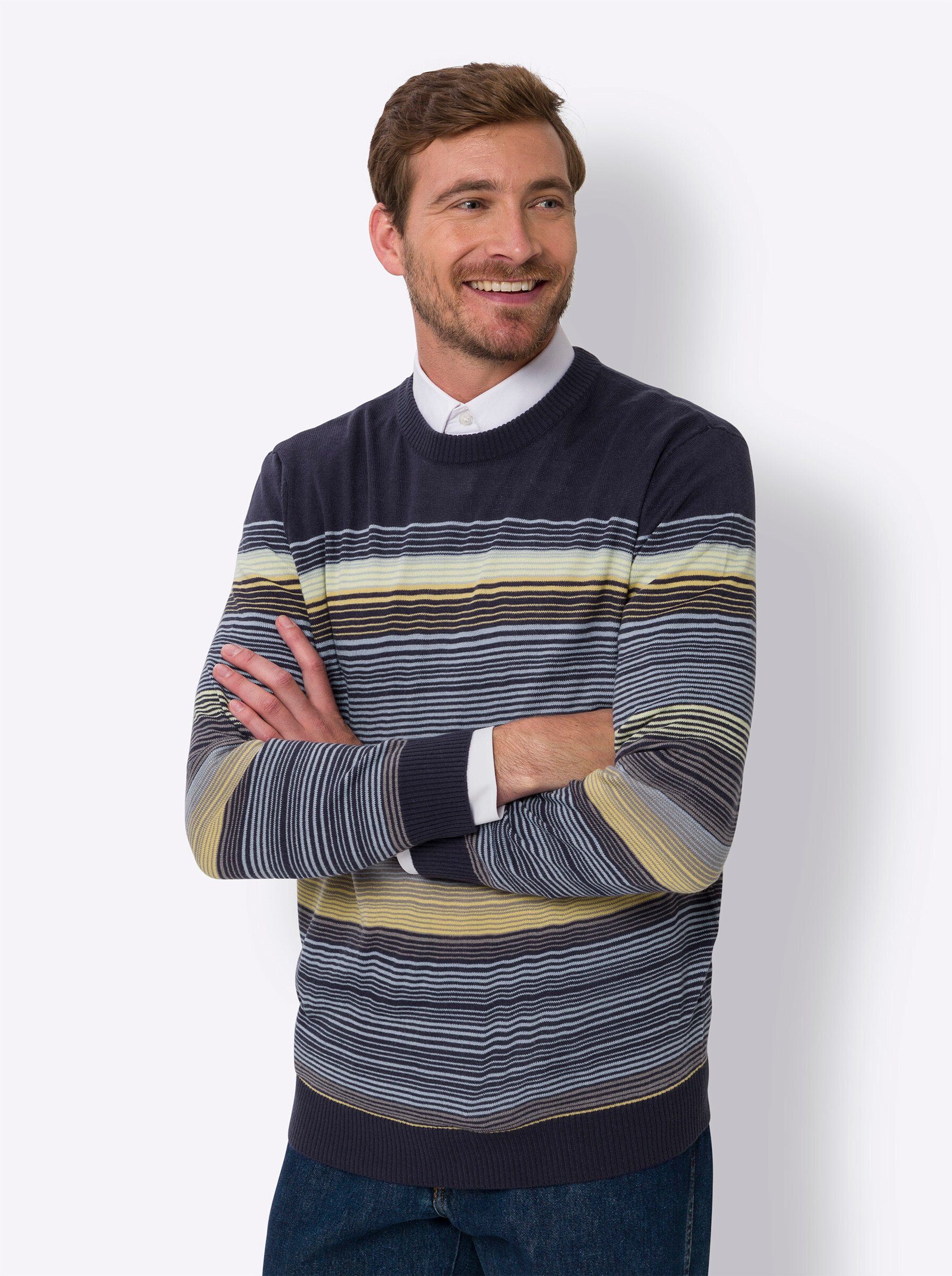Strickpullover Rundhals-Pullover