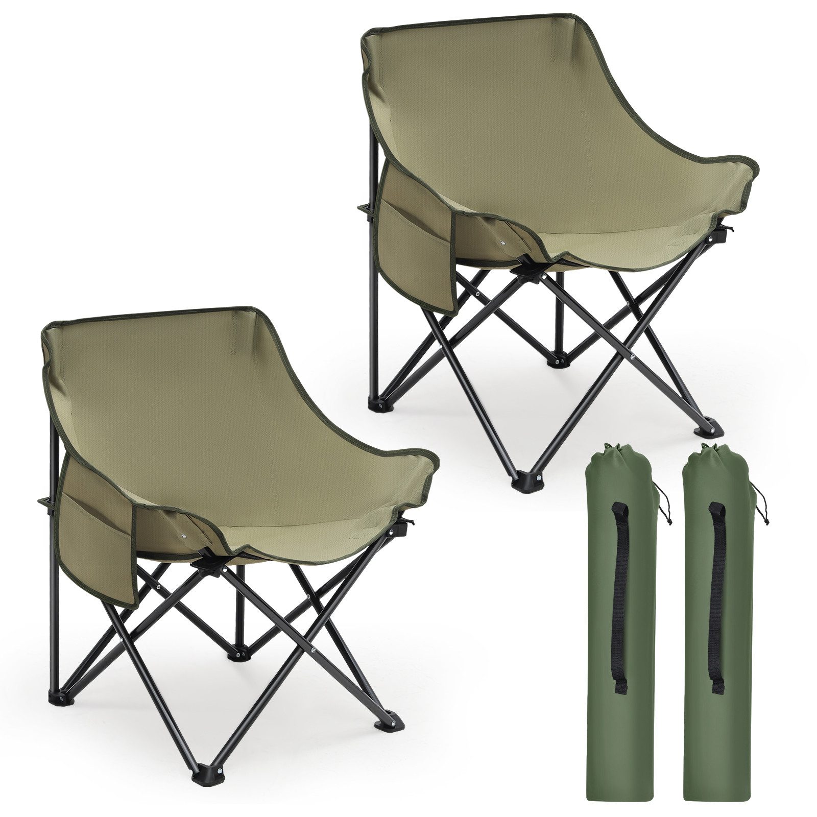 SUNULA Campingstuhl Campingstuhl Faltbar Angelstuhl Klappsessel günstig online kaufen