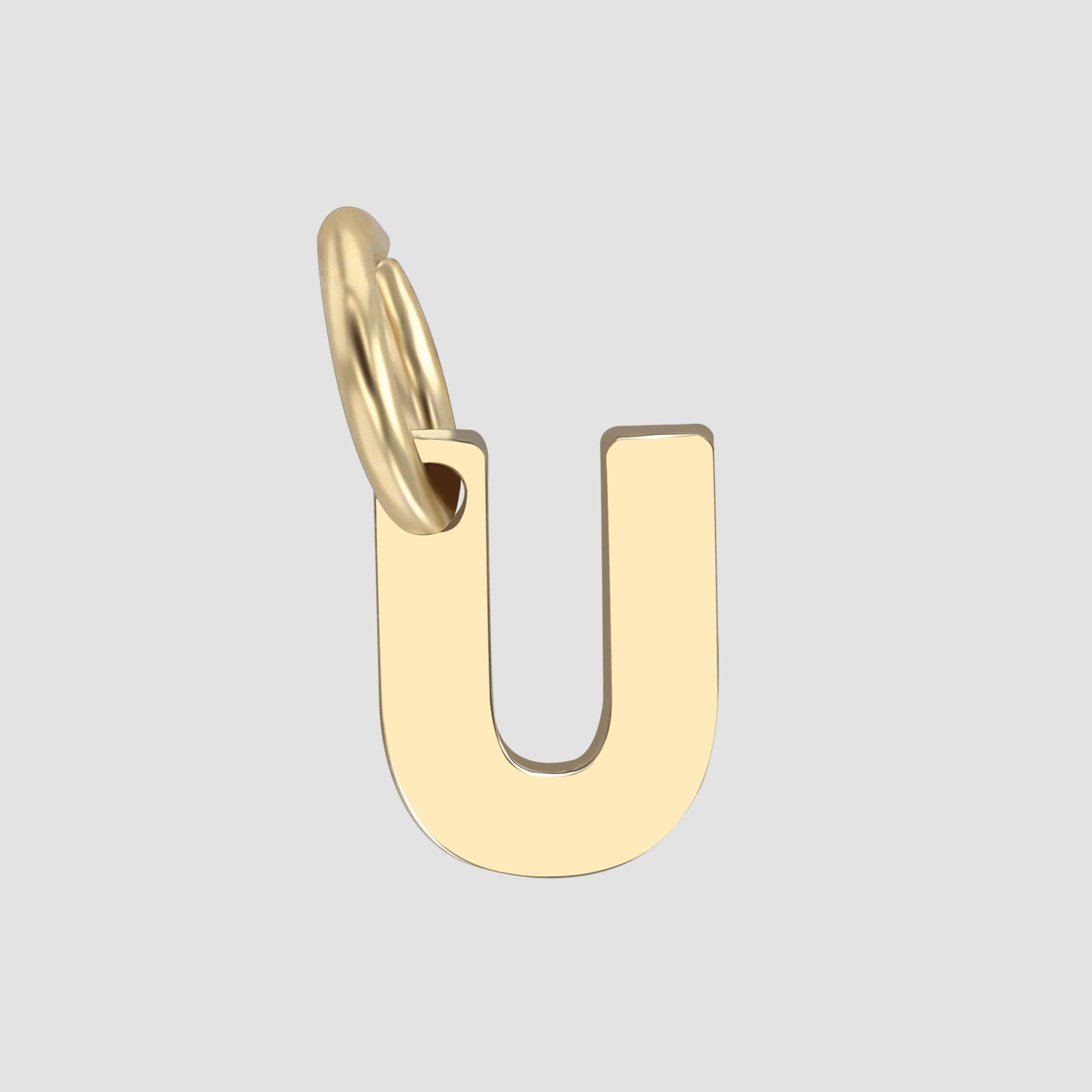 Buchstabenanhänger Anhänger – Buchstabe N Buchstabenanhänger aus 375 Gold