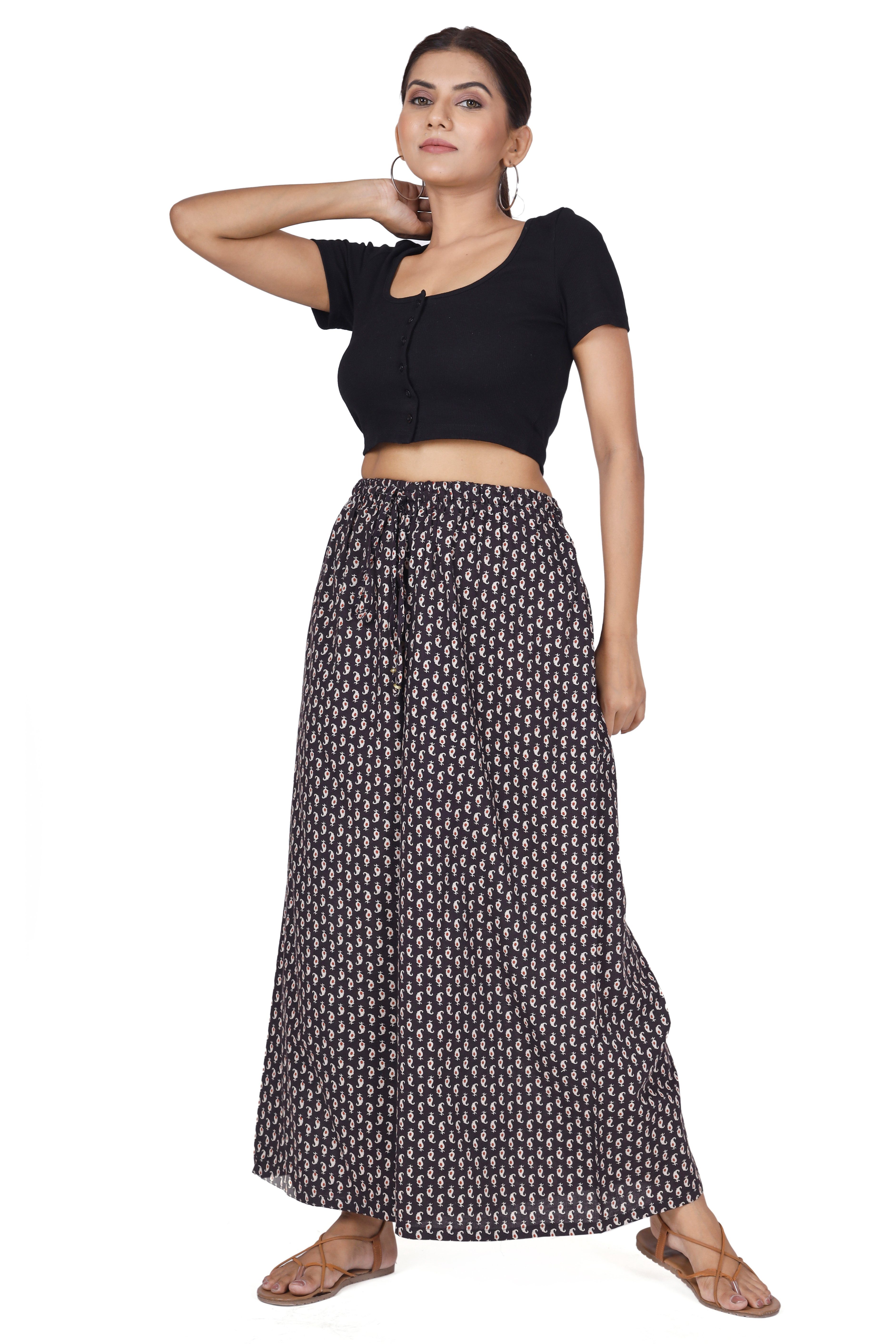 Guru-Shop Relaxhose Palazzohose, Hosenrock, Baumwollhose mit.. günstig online kaufen