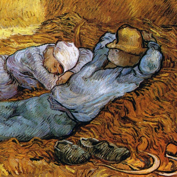 1art1 Kunstdruck Vincent Van Gogh - Mittagsrast Nach Millet 1889 Detail