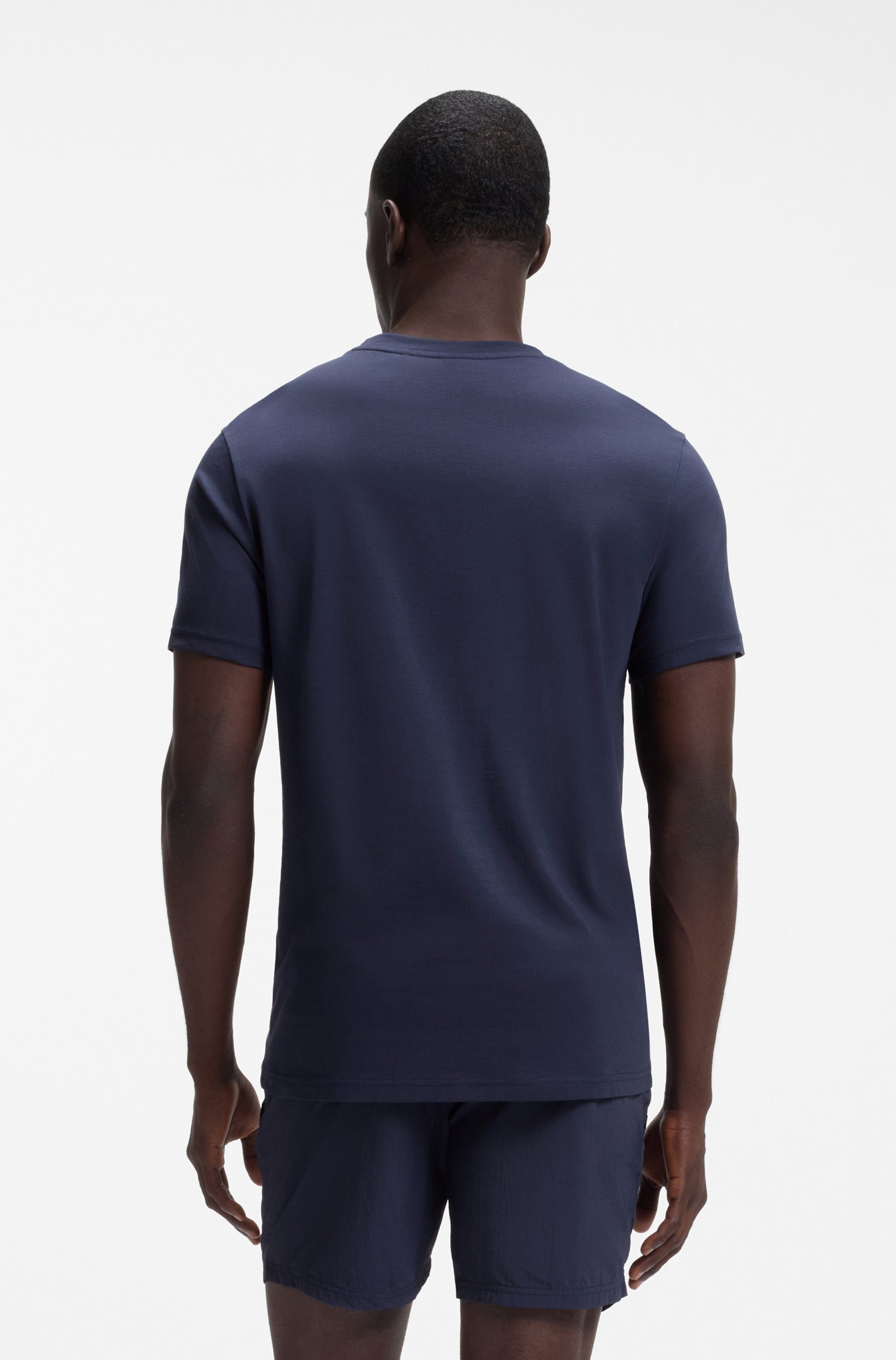 BOSS Strandshirt T-Shirt RN mit UV Schutz (SPF 50), Swimwear – Bild 4 von 5