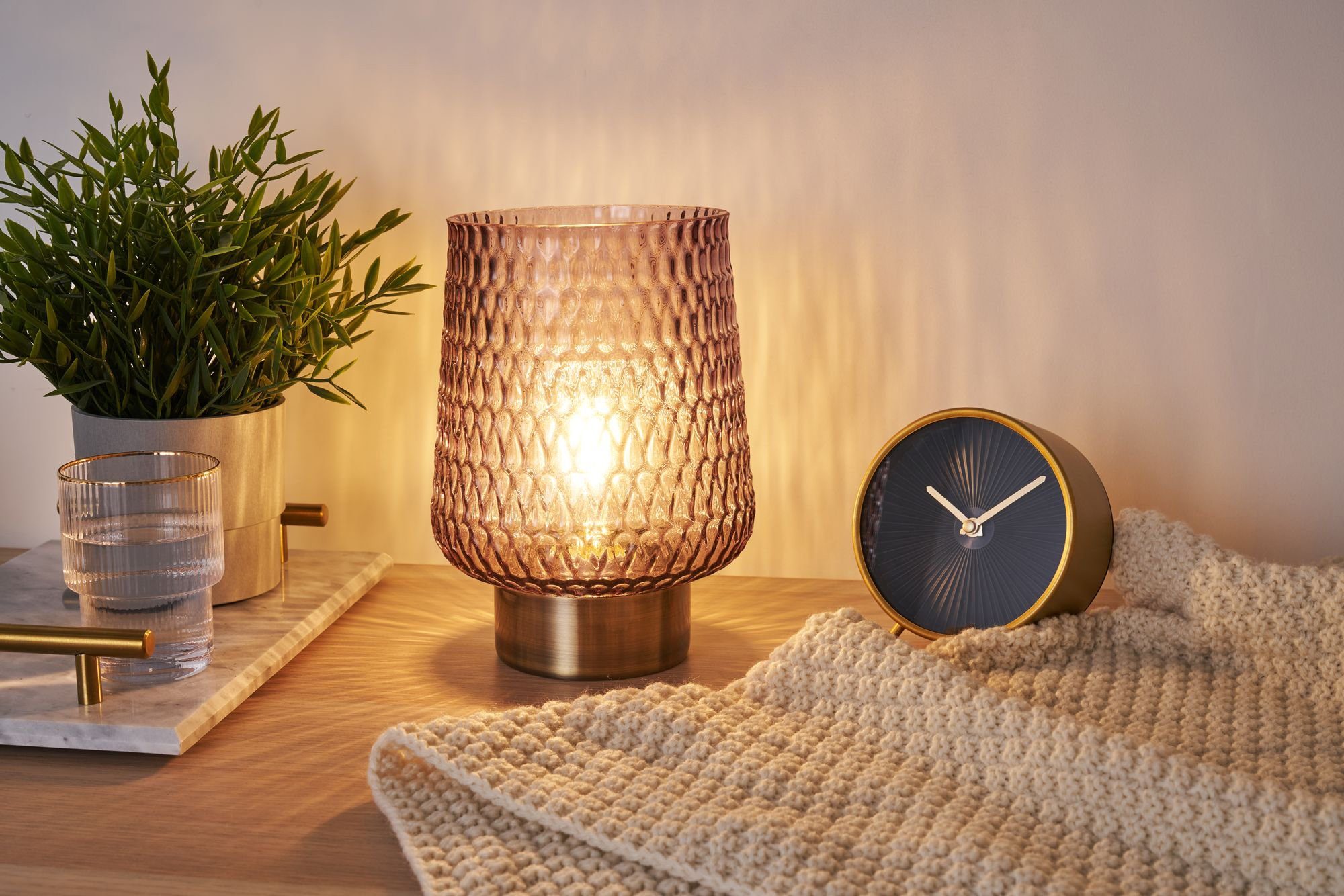 Pauleen Tischleuchte Sparkling Glamour, Leuchtmittel wechselbar, Warmweiß, günstig online kaufen