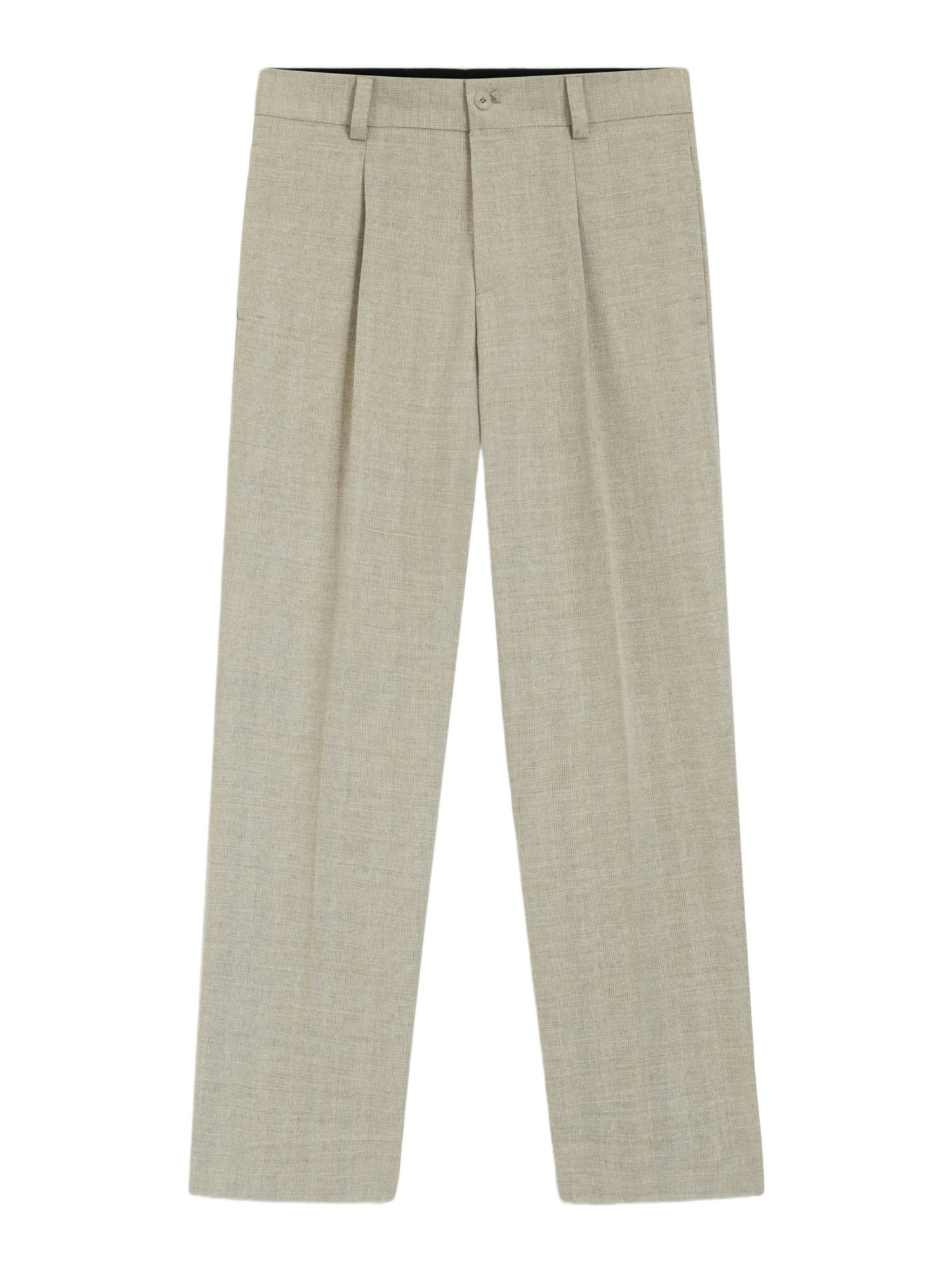 HUGO Stoffhose HUGO Men RED natur,Business,Polyester,Unifarben,Relaxed Fit,Mittel