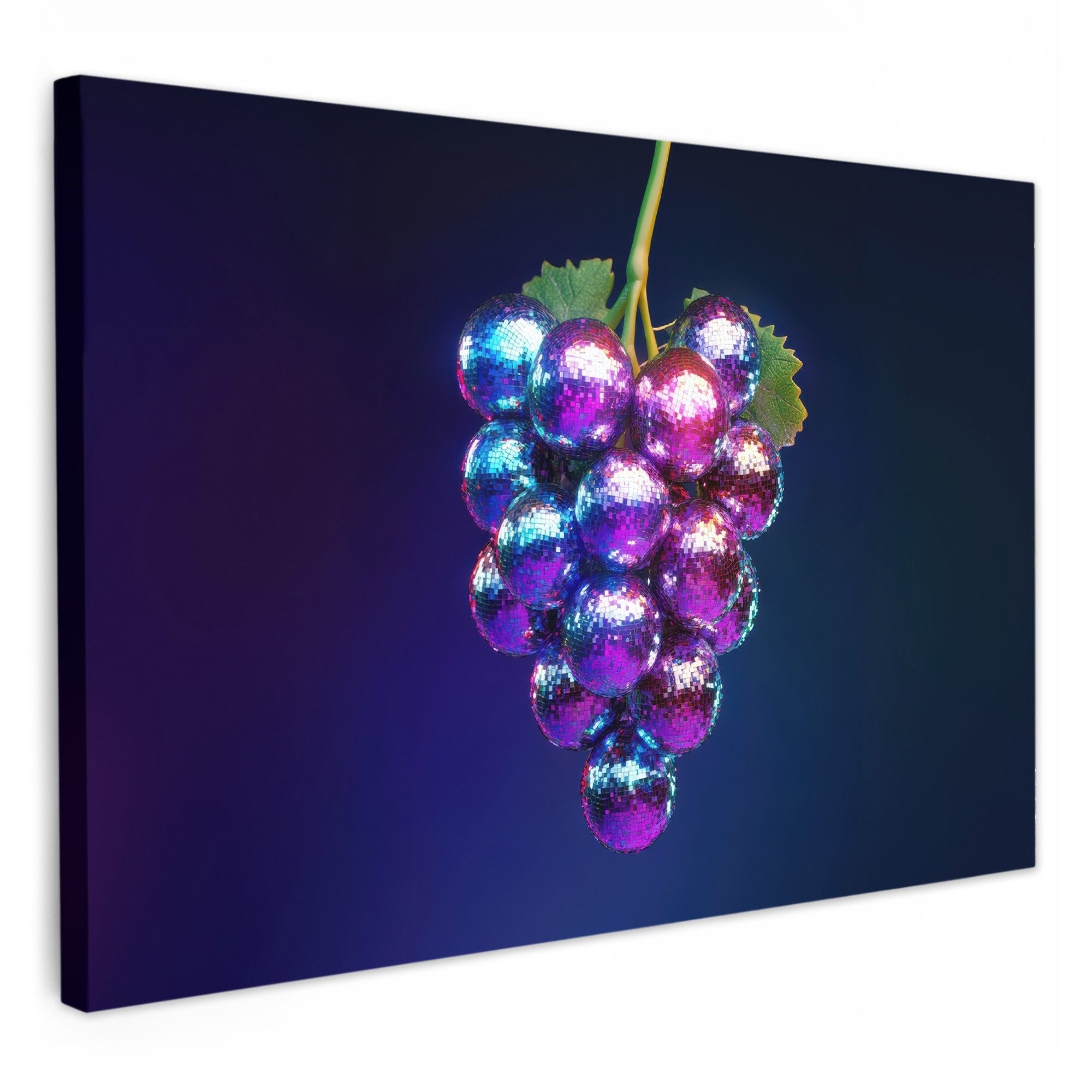 OneMillionCanvasses® Leinwandbild Lila - Disco - Party - Weintraube, Fotodr günstig online kaufen