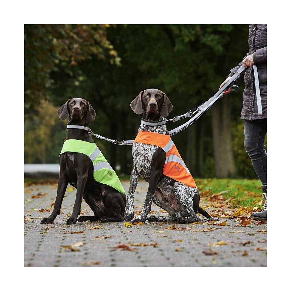 Wolters Hundewarnweste Sicherheitsweste Security neon orange