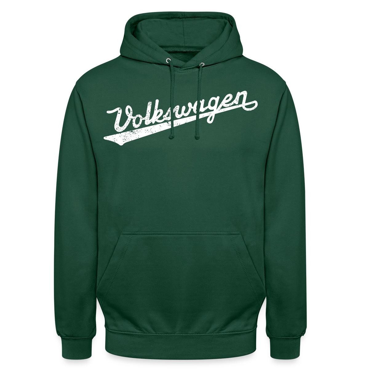 Spreadshirt Hoodie Volkswagen VW Logoschriftzug Retro Weiß Unisex Hoodie (1-tlg)