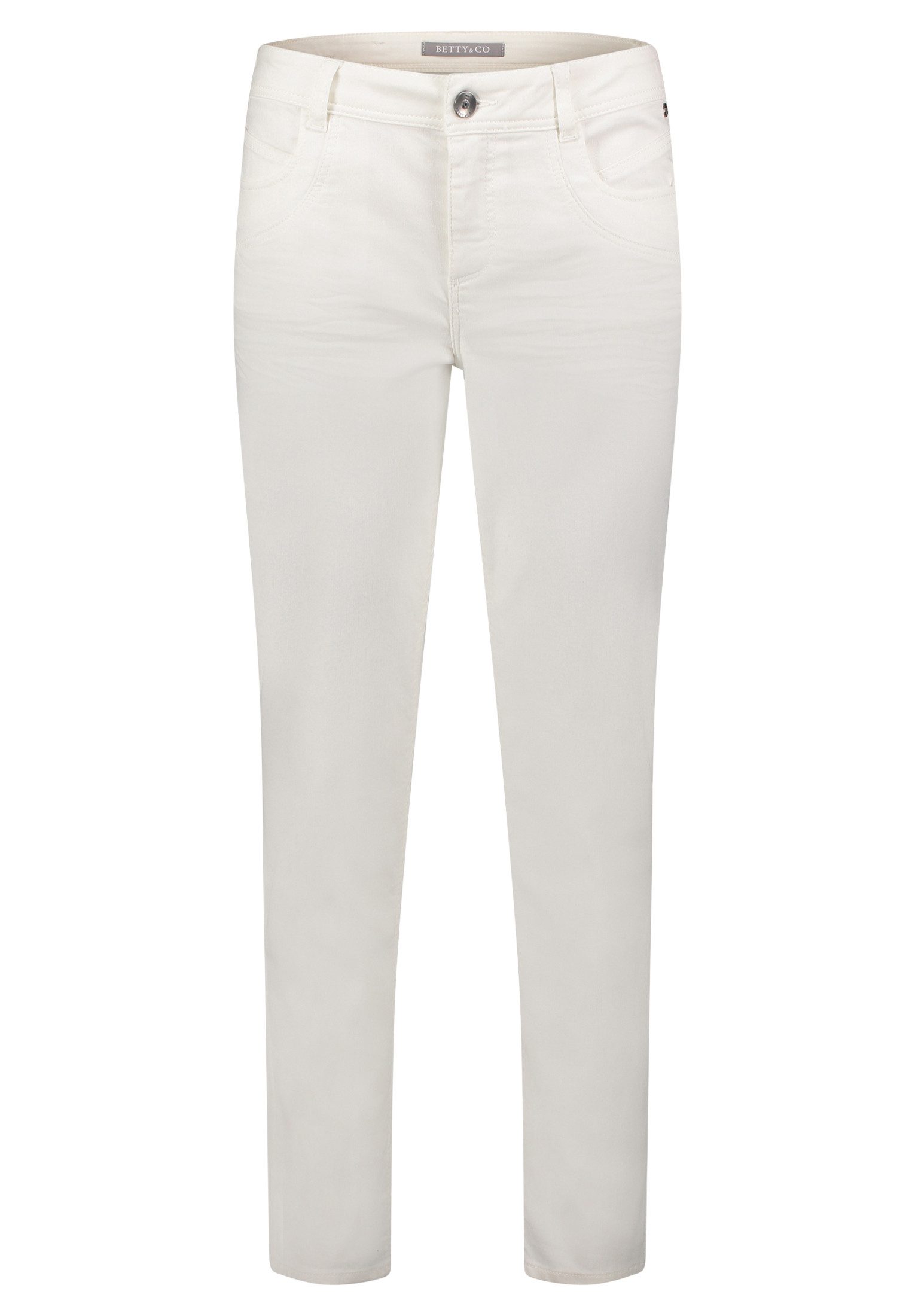 Betty&Co Stoffhose Betty & Co Casual-Hose schmal geschnitten Taschen