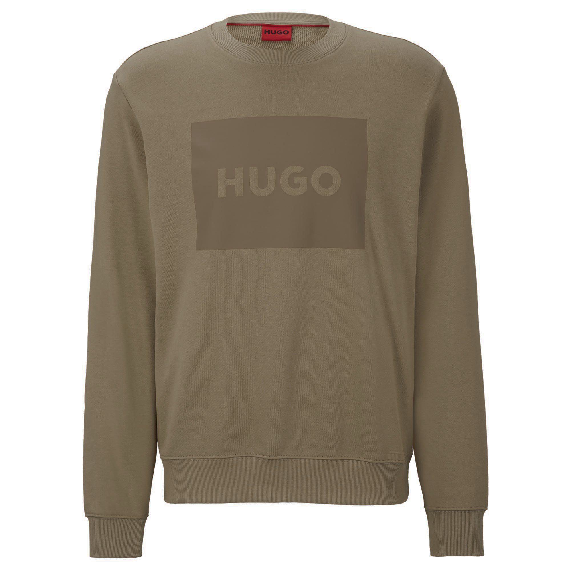 HUGO Duragol222, - Rundhals Sweater Braun Sweatshirt Sweatshirt, Herren
