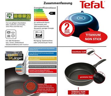 Tefal Wok B30311 Cook&Clean Wok 28cm hoher Rand, Teflon Antihaftbeschichtet, Aluminium (Wok, Backofenfest, Kratzfest, 1-tlg., Spülmaschinengeeignet, Hoher Rand / Tief, Teflon Antihaft), Hochrand, Antihaftbeschichtet, Spülmaschinenfest, Wokpfanne