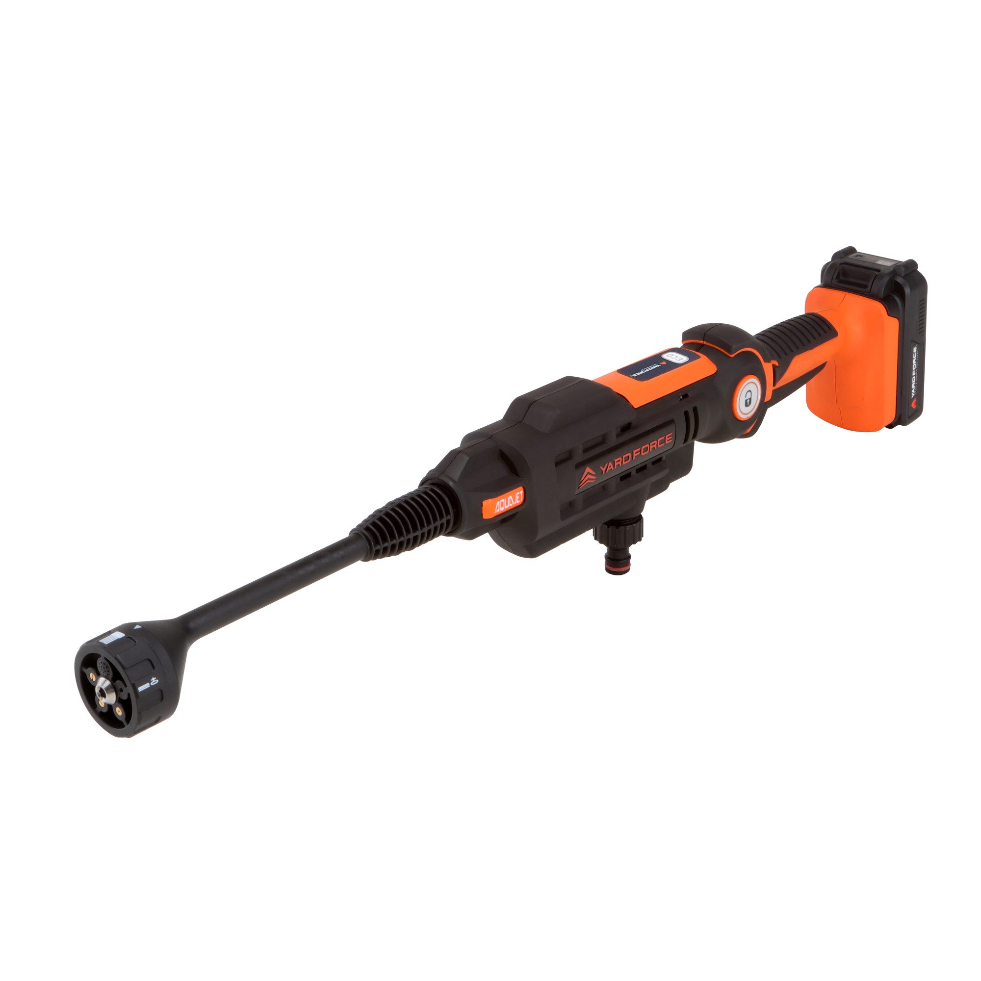 Yardforce Hochdruckreiniger LW C02A, Druck max: 22 bar, 98 W, Fördermenge max: 370 l/h, (1 tlg), mit einem 20-Volt-Universal-Motor