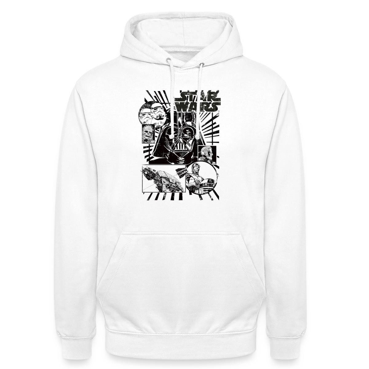 Spreadshirt Hoodie Star Wars Charaktere Darth Vader Chewbacca C3PO Unisex Hoodie (1-tlg)