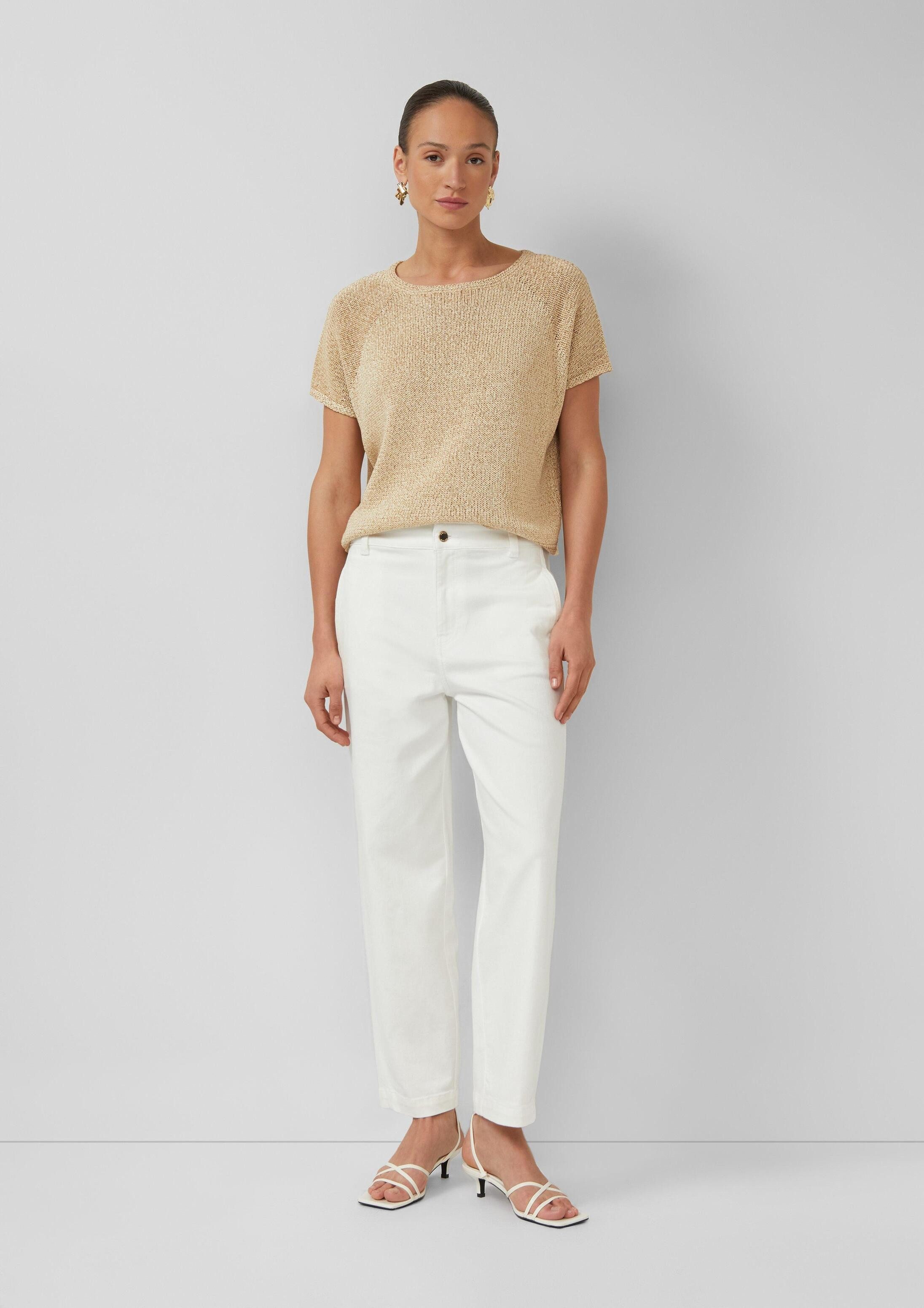 s.Oliver Weite Jeans Jeans-Hose Ankle-Jeans / Regular Fit / High Rise / Barrel Leg