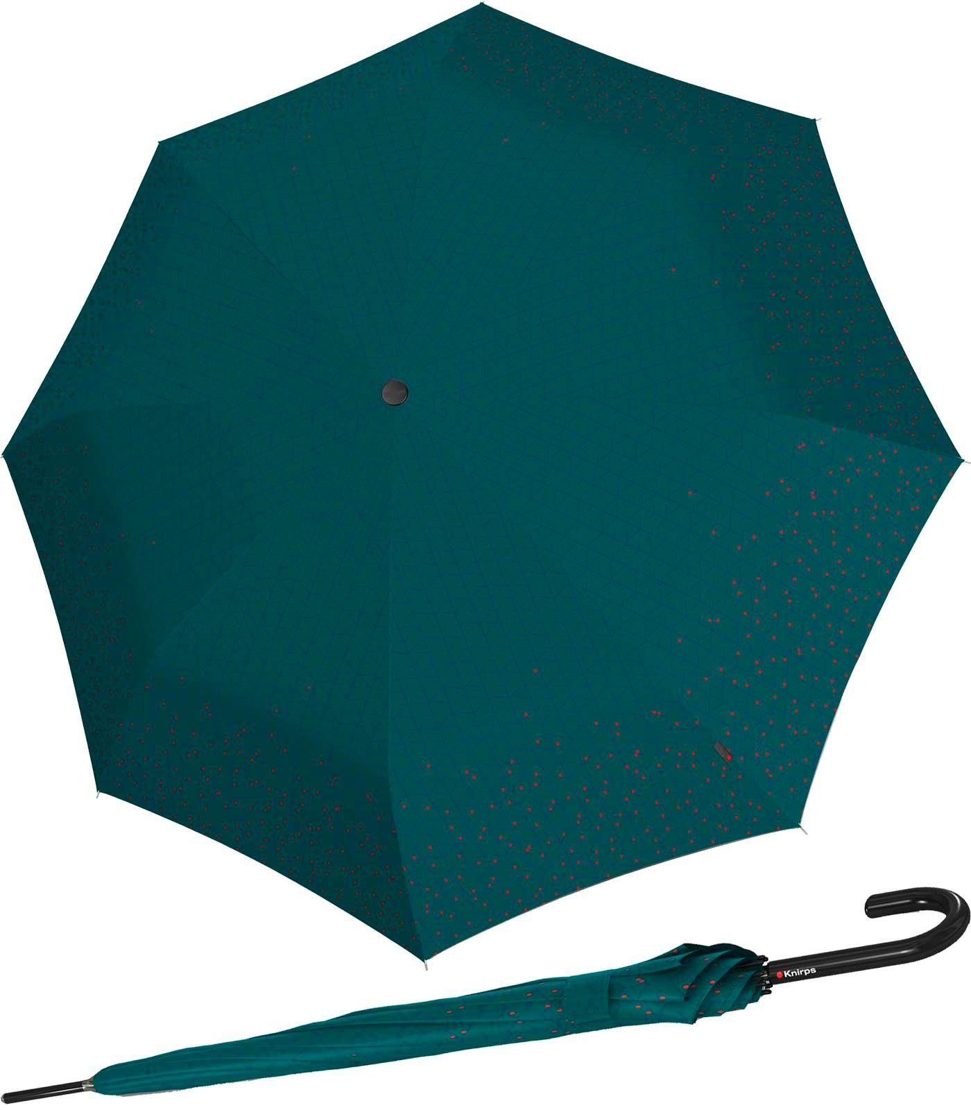 Knirps® Langregenschirm Damen T.760 Auf-Automatik UV-Schutz - Biru, groß und stabil petrol