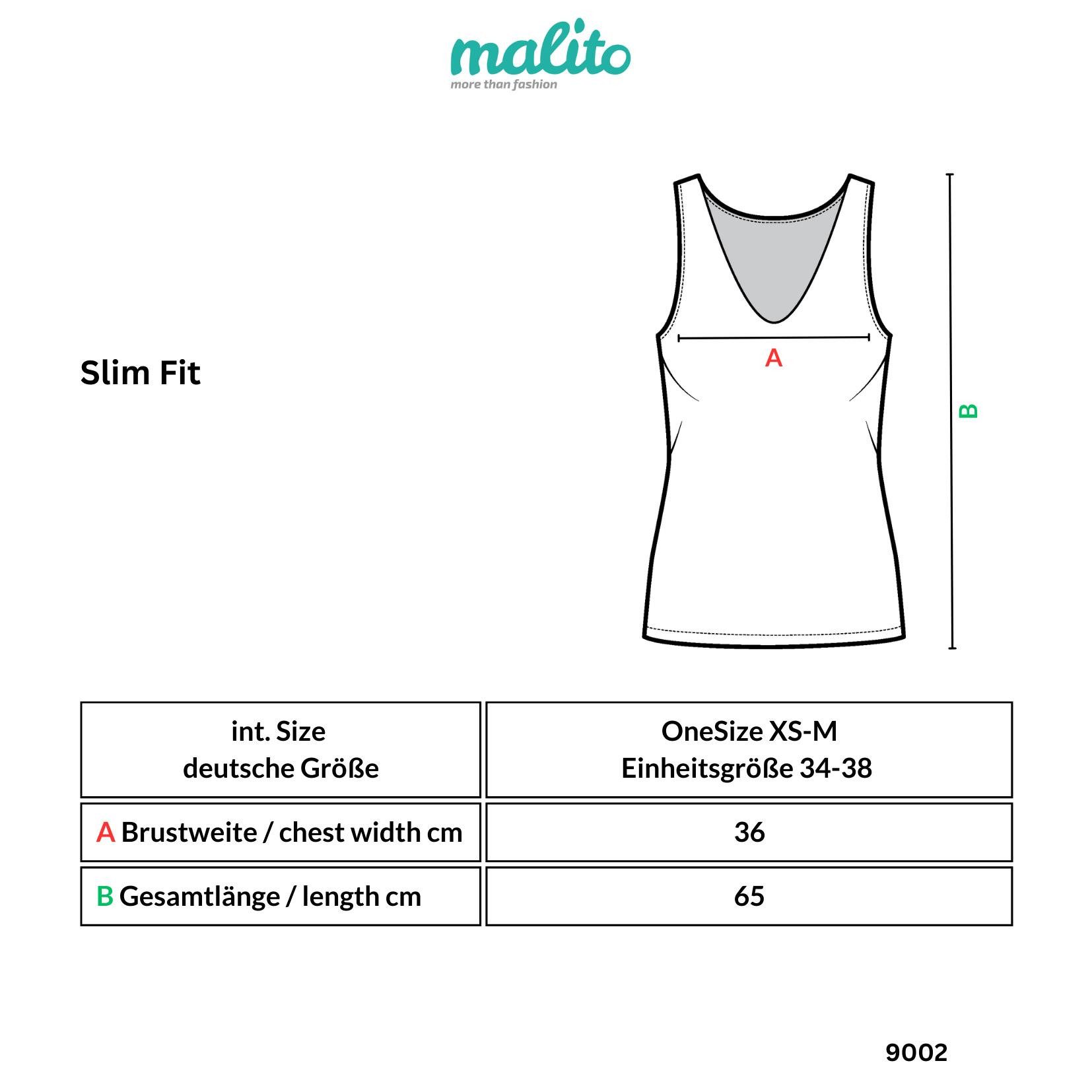 Muse Longtop Extra langes Trägertop Skinny Fit 9002