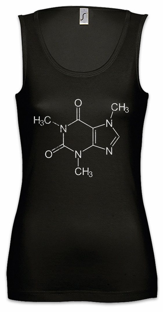 Urban Backwoods Tanktop Caffeine Molecule Ärmelloses Damen T-Shirt Engineer Mathelehrer Mathe Kaffee Coffee Ingenieur Ingenieurin