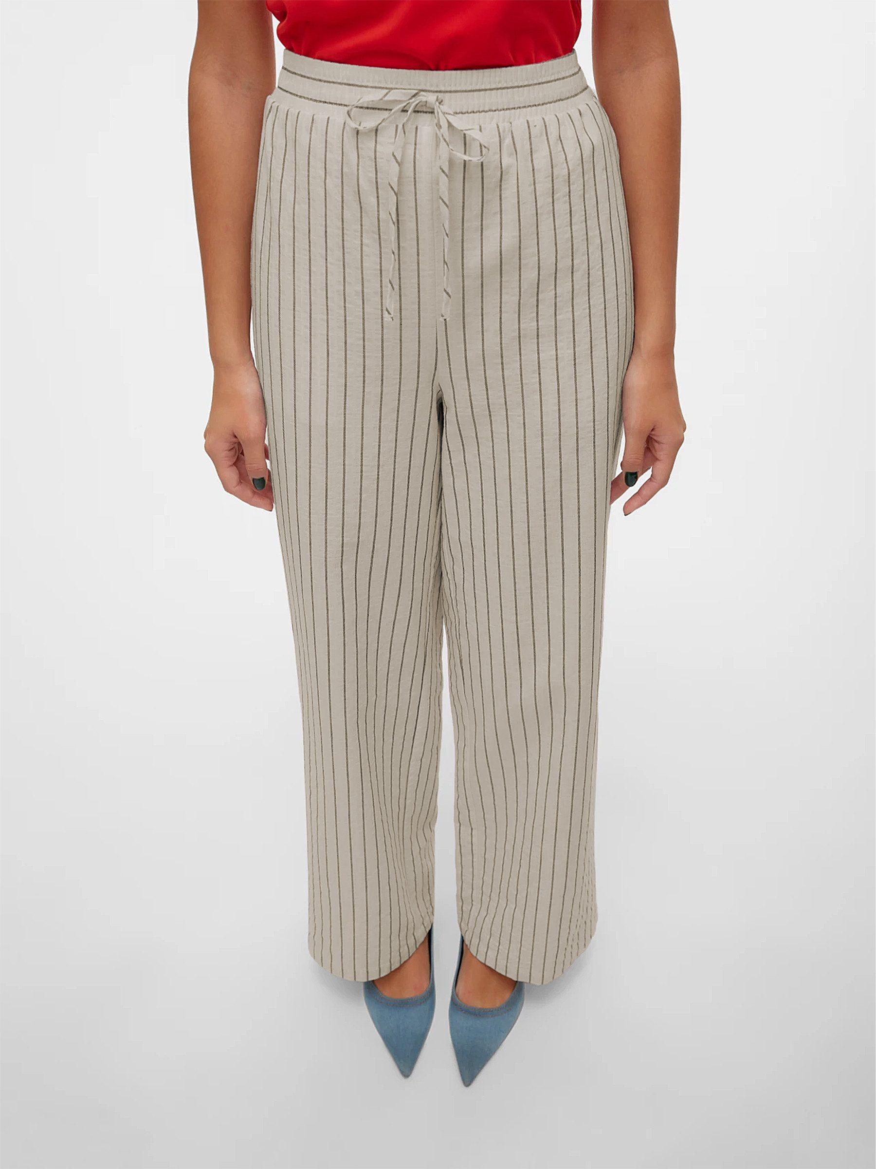 Vero Moda Stoffhose Legere Leinen Stoffhose günstig online kaufen