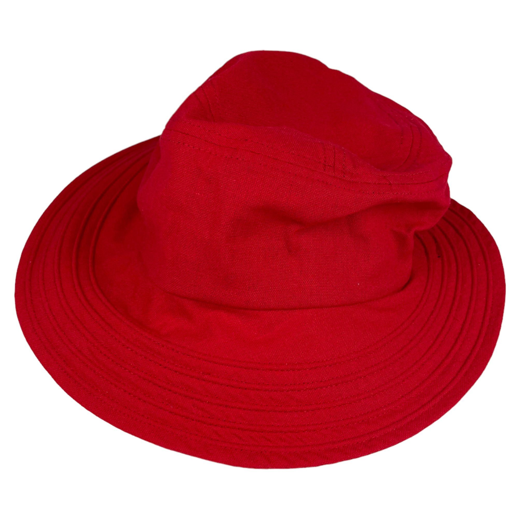 Taschen4life Sonnenhut Leinen Hut Größenverstellbar, unisex, Fischerhut