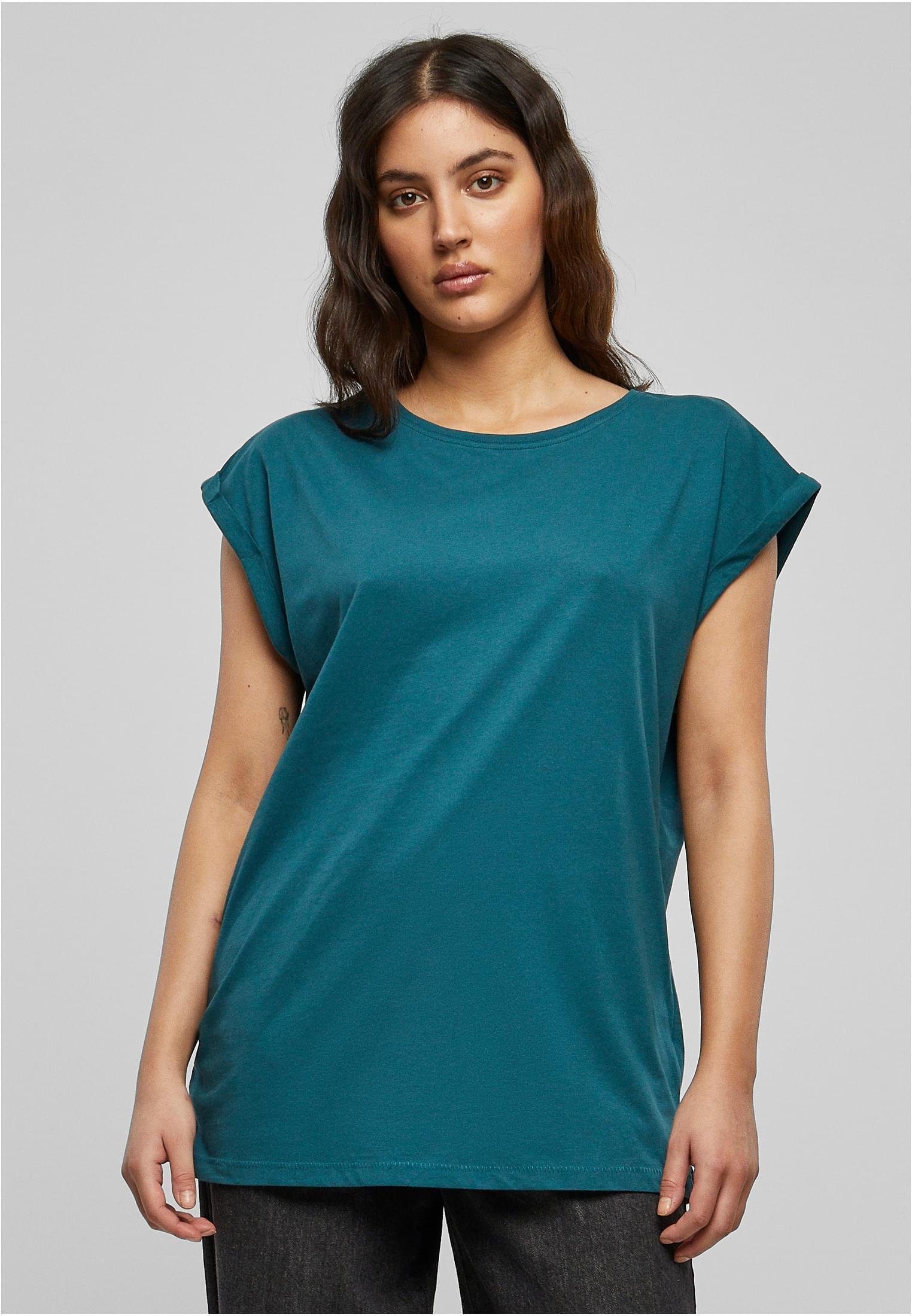 URBAN CLASSICS Rundhalsshirt Ladies Extended Shoulder Tee Damen T-Shirt