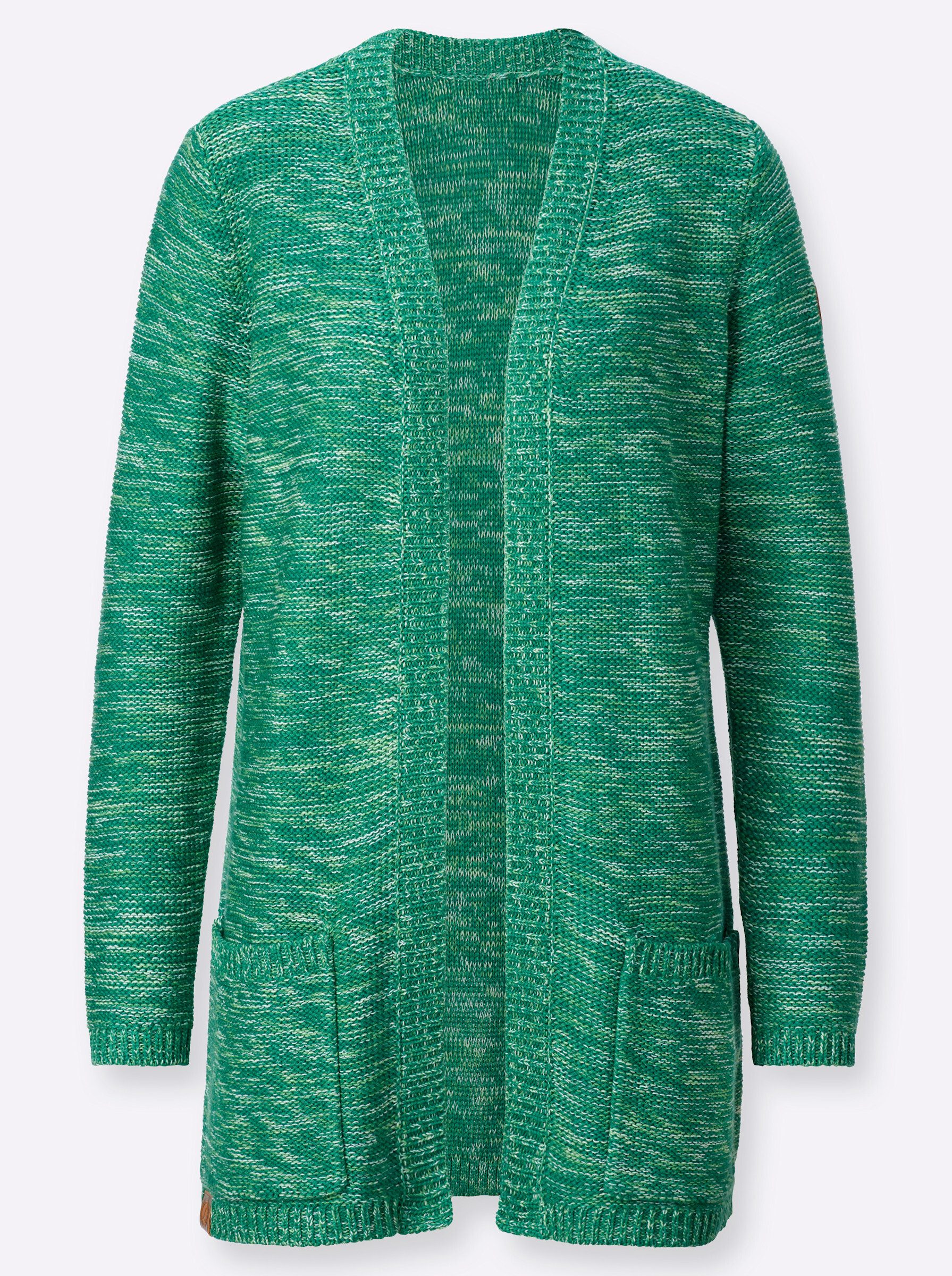 Strickjacke Strickjacke Langarm Links-Strick