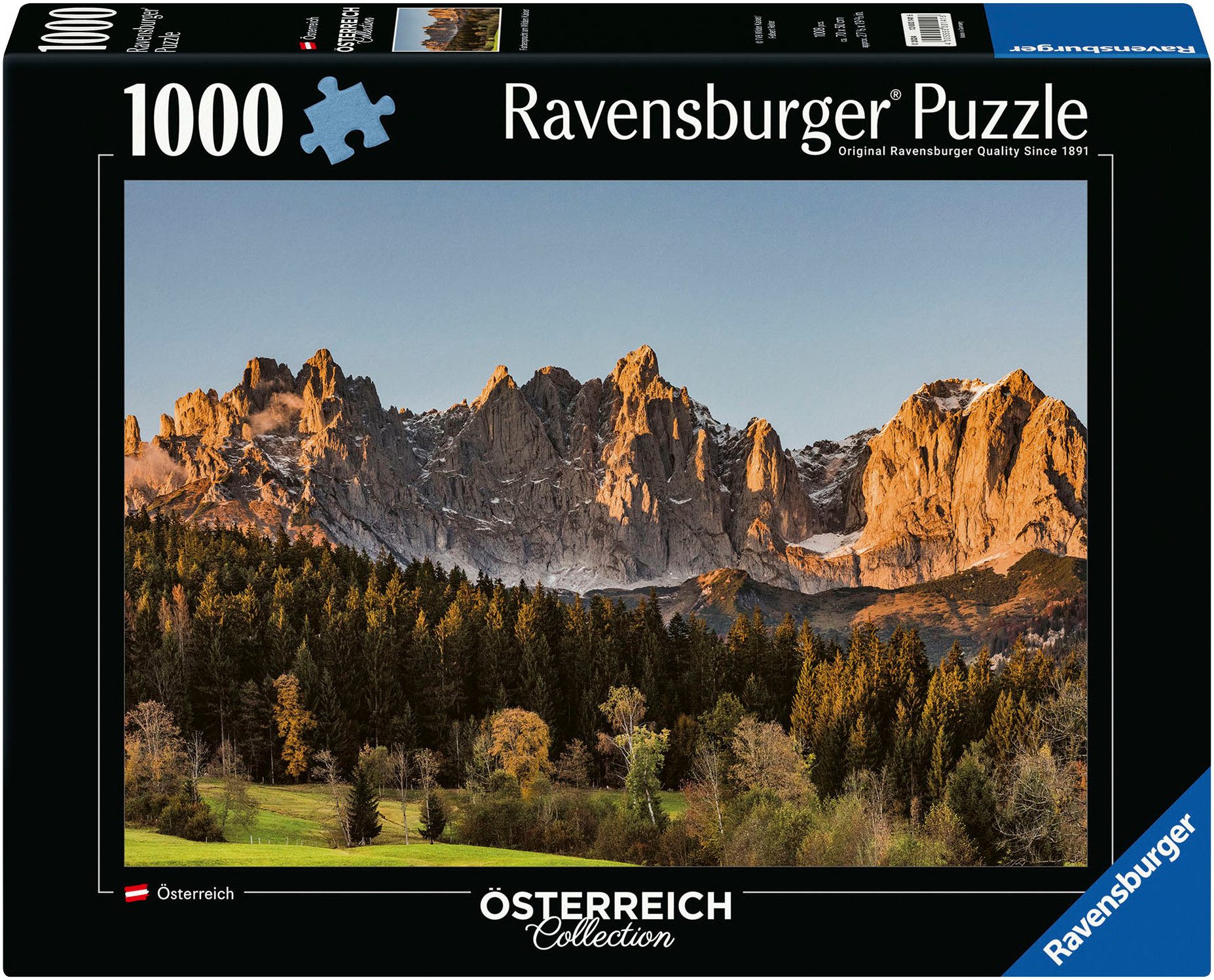 Ravensburger Puzzle Österreich Collection, Farbenpracht am Wilden Kaiser, 1 günstig online kaufen