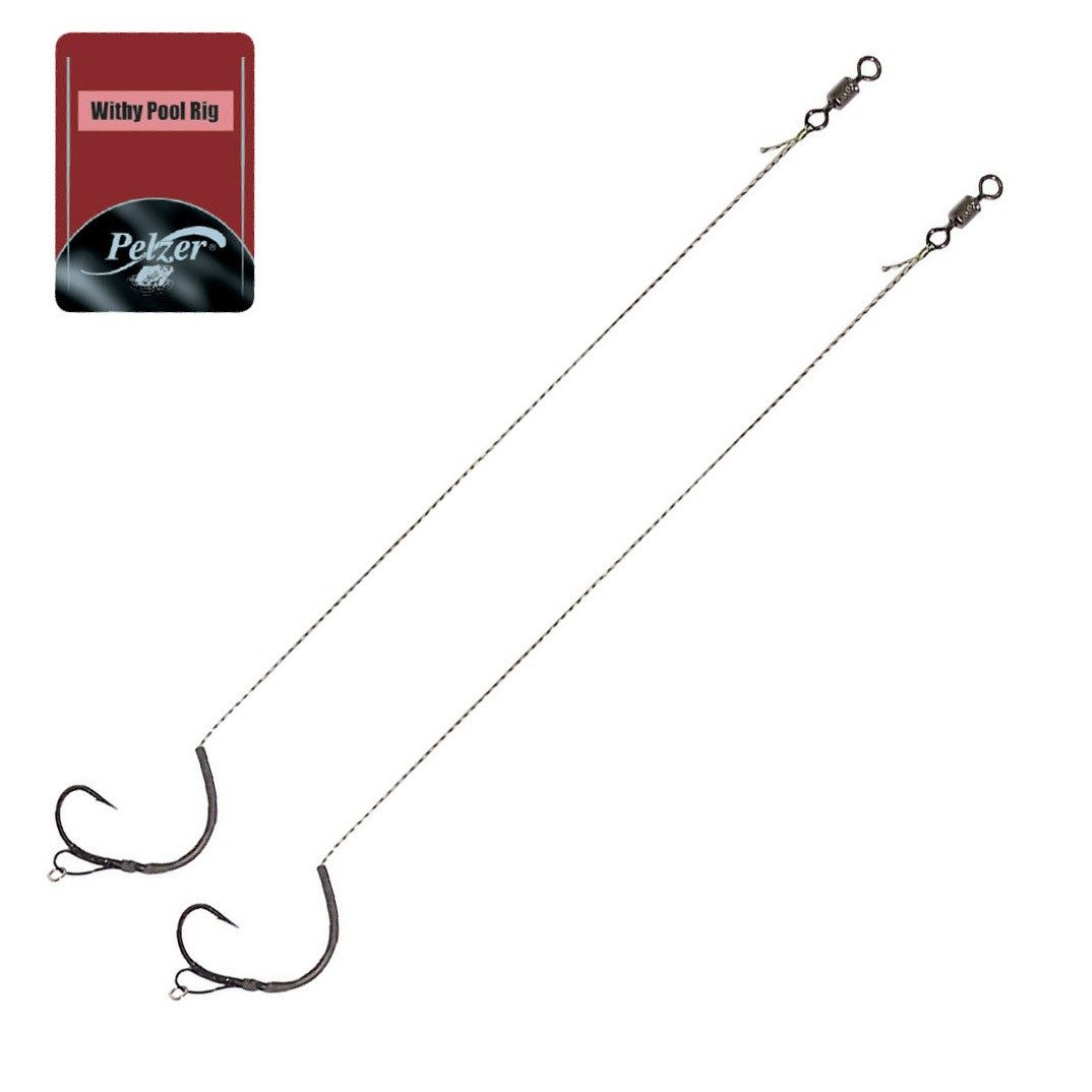 Karpfenhaken Pelzer Withy Pool Rig Karpfenrigs (2 Stück)