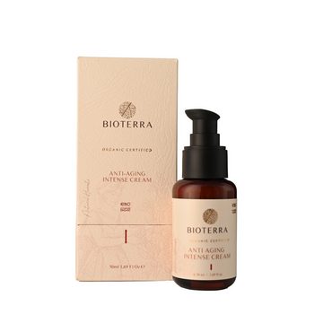 BIOTERRA Anti-Aging-Creme Bio Anti-Aging Intensiv Creme 50ml Feuchtigkeitspflege Anti-Falten, 1-tlg., mit 50 ml Inhalt