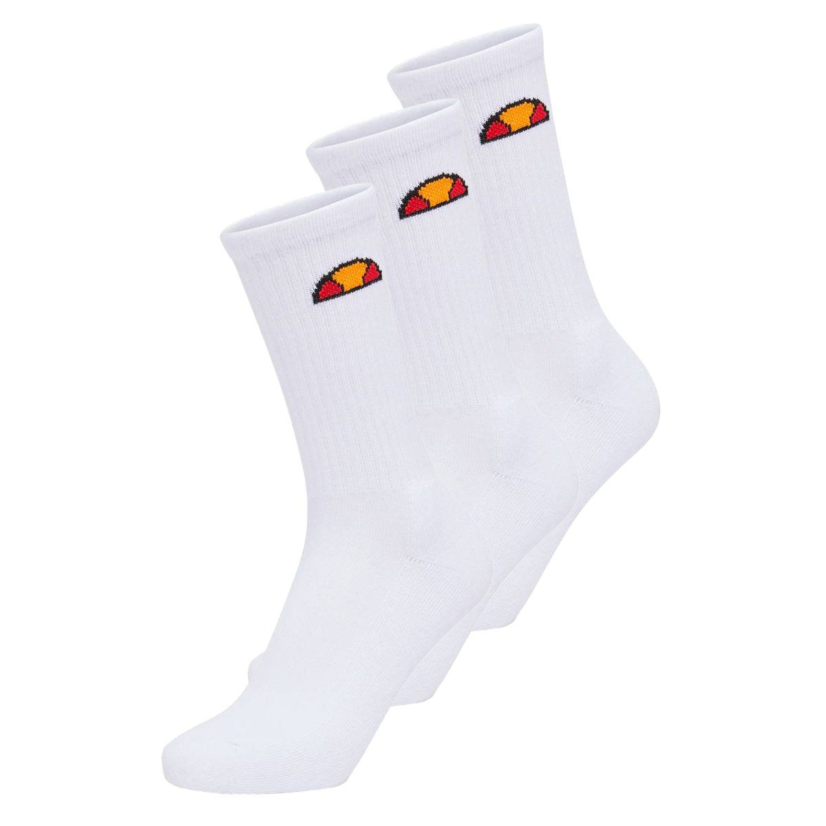 Ellesse Kurzsocken Unisex Socken, 3 Paar - Tisbi, Crew Socken, Logo