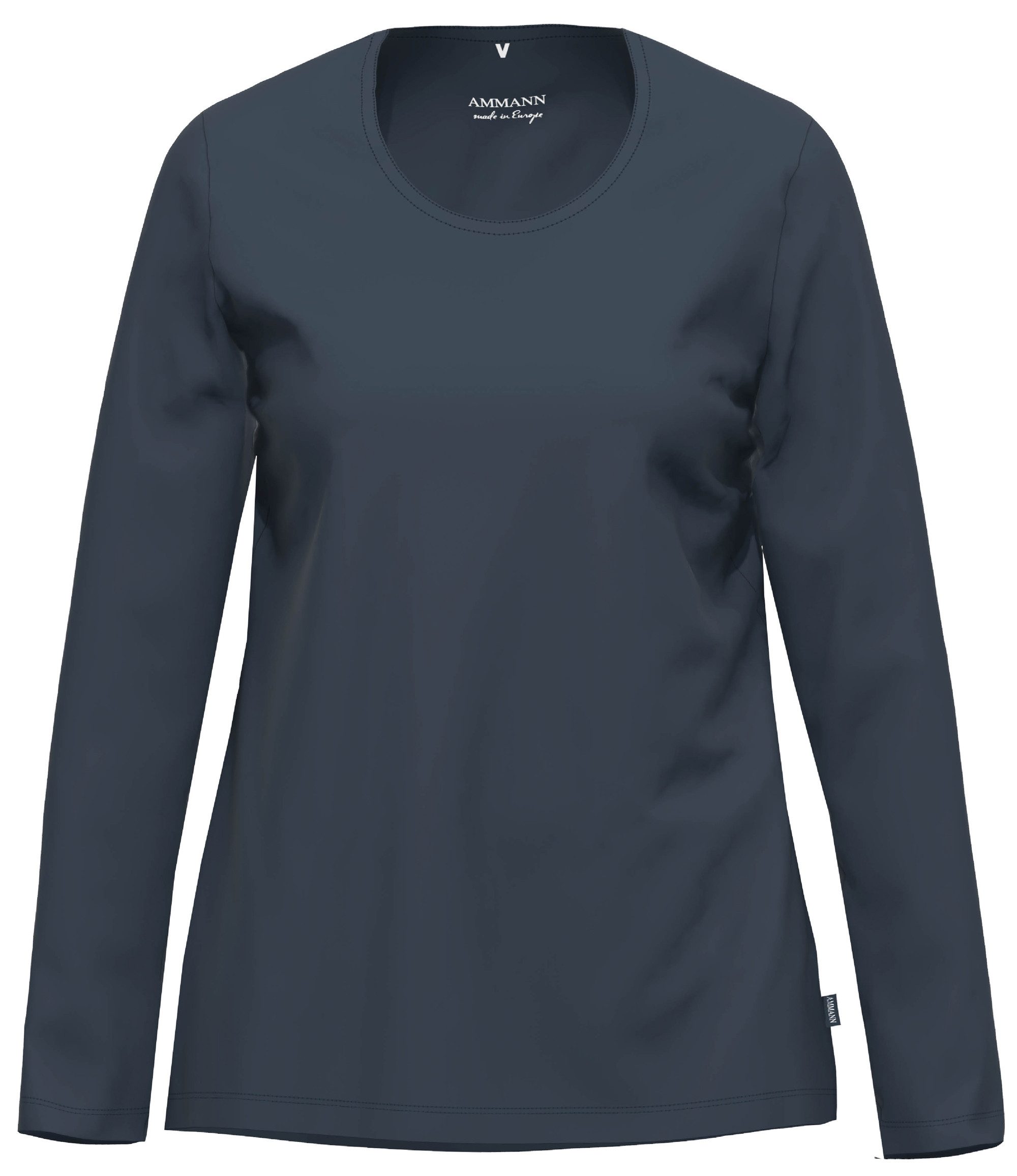 Ammann Pyjamaoberteil Mix & Match (Packung, 1-tlg., 1-teilig) Damen Schlafshirt Mix&Match Langarm Shirt Bio Baumwolle GOTS Organic