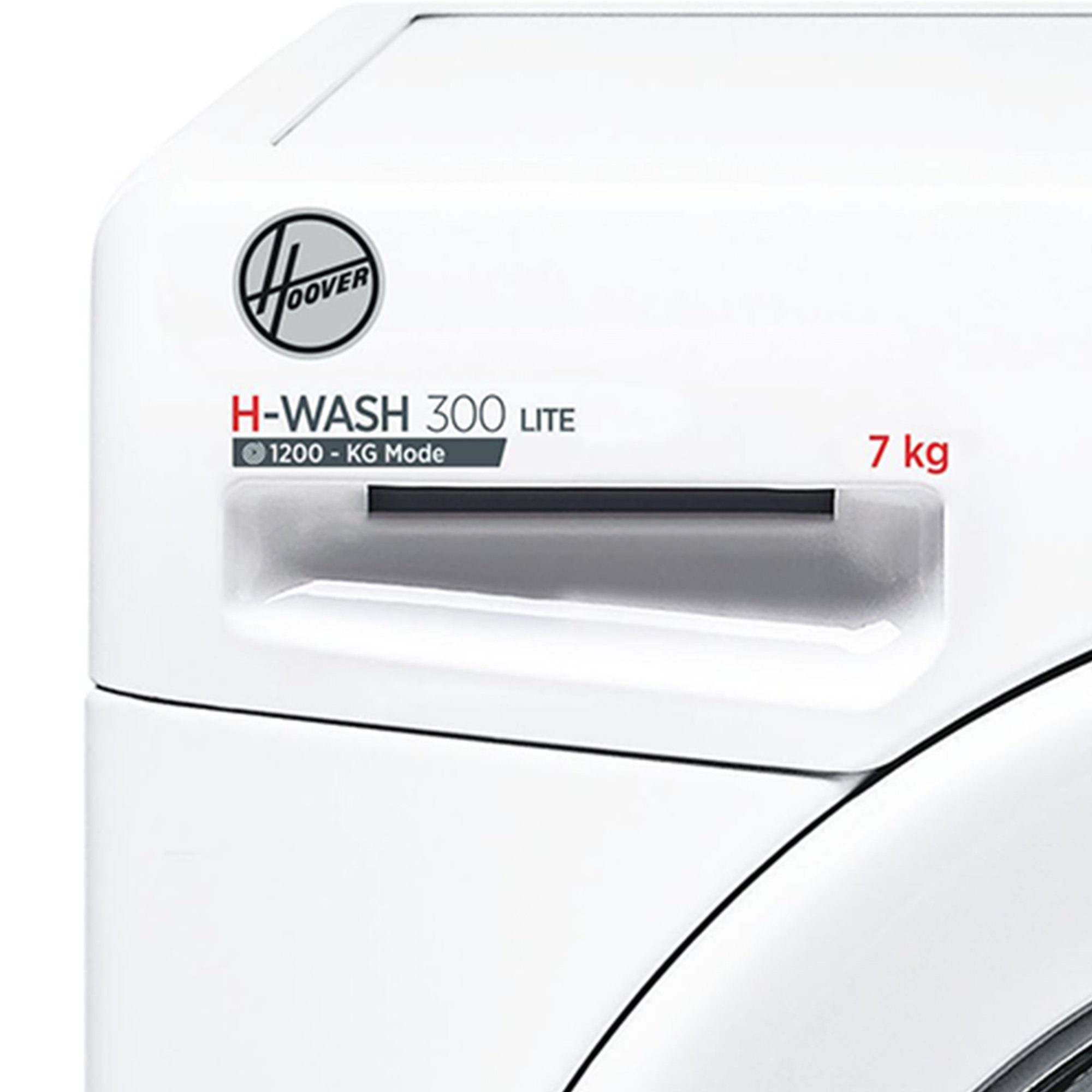 Hoover Waschmaschine H-WASH 300 Lite H3W4 272DA3/1-S, 7 kg, 1200 U/min, Symbolblende, NFC, Digitaldisplay, Mix-Power-System