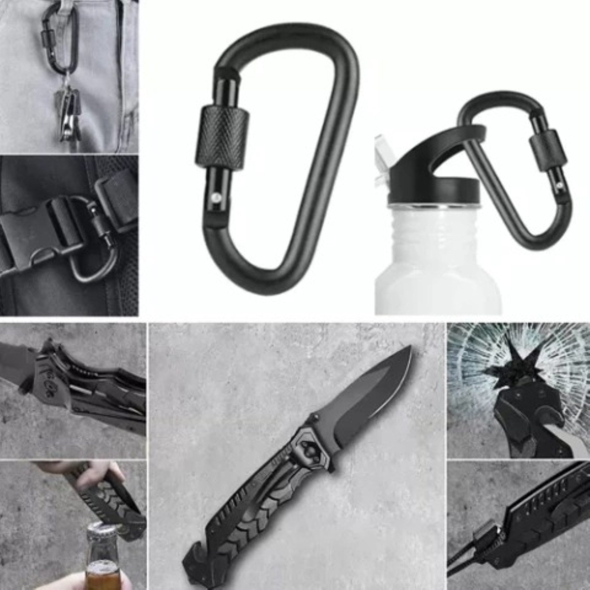 Trizand Taschenmesser Ausrüstungsset 32-teilig mit Werkzeugen im wasserabweisend Koffer, (Outdoor-Notfall Ausrüstungsset 32-teilig mit Koffer für Camping & Tour – Bild 5 von 5
