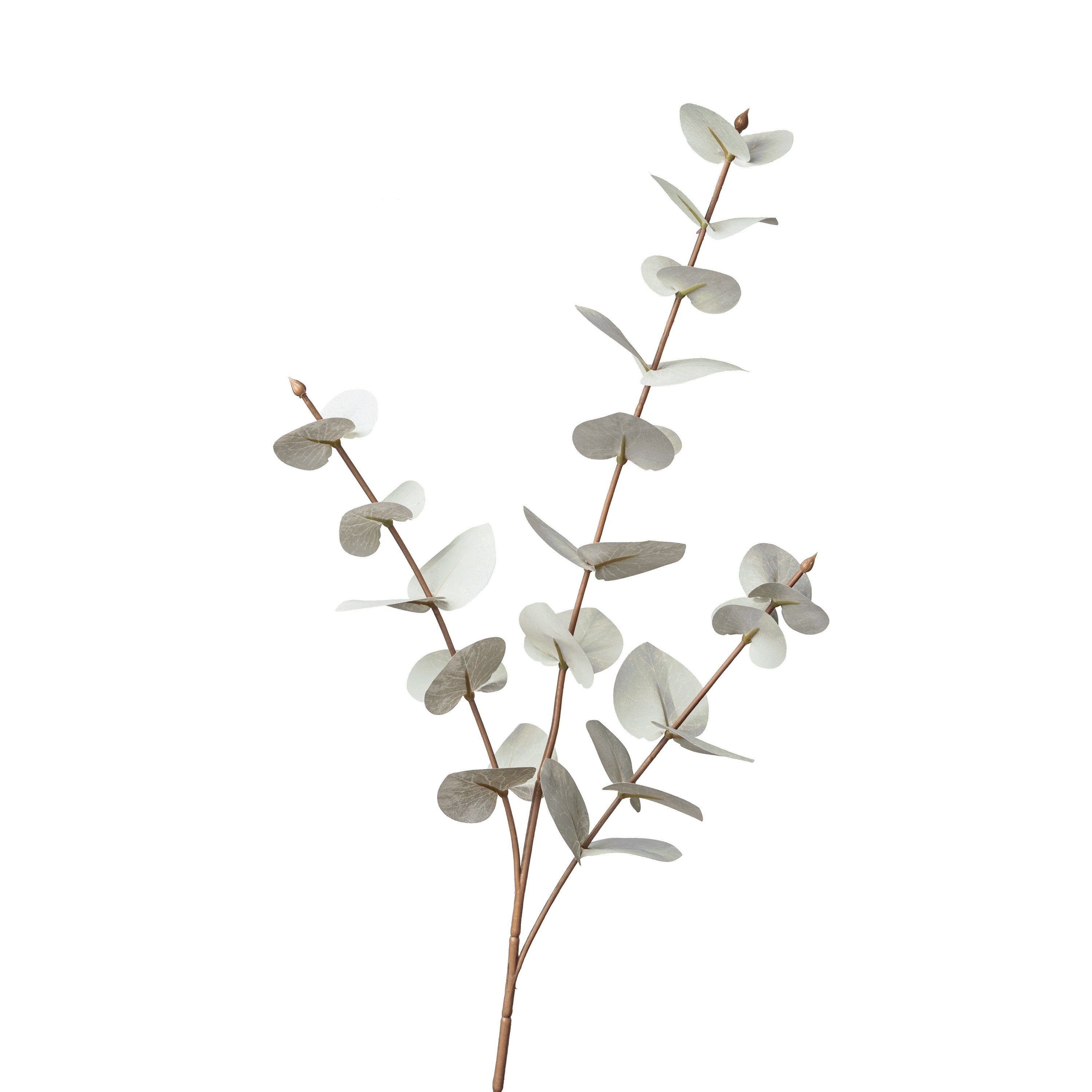 Kunstblume Kunst-Stielblume Eukalyptus, Depot, aus Kunststoff, Polyester, Draht, L 68 Zentimeter
