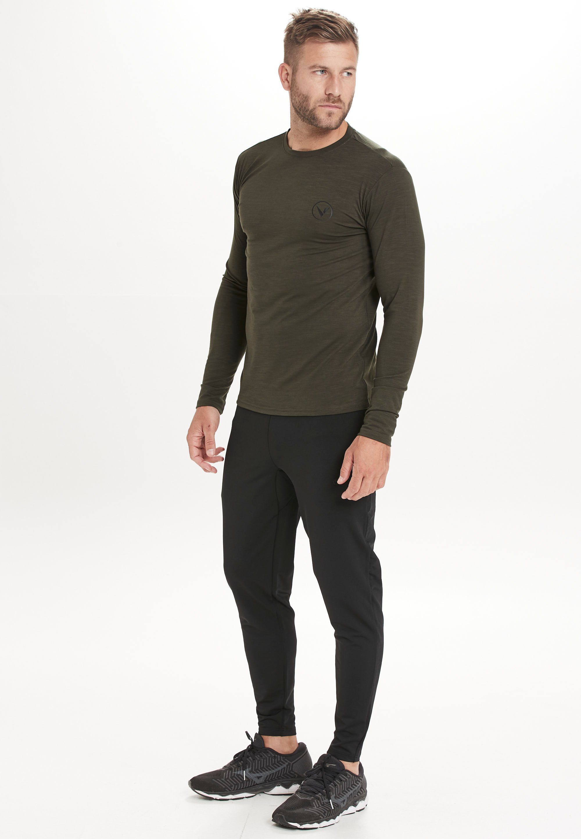 Langarmshirt Quick (1-tlg) olivgrün M Virtus JOKERS innovativer mit L/S Dry-Technologie