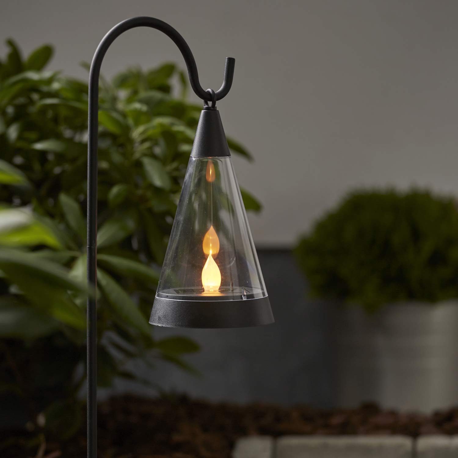 STAR TRADING LED Laterne Pisa, LED, amber, Solarleuchte 1 LED amber hängend oder stehend nutzbar