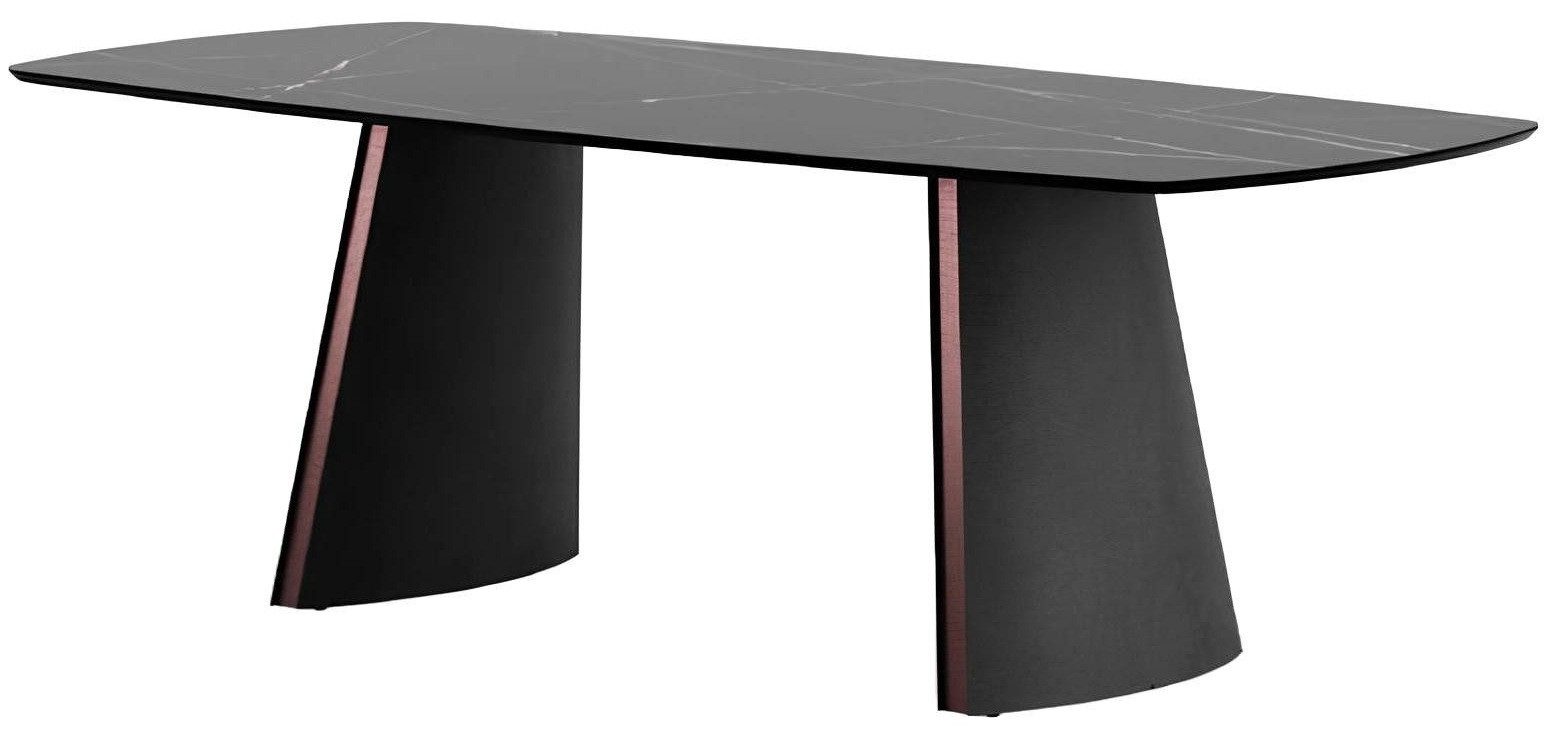 Xlmoebel Esstisch Neuer Designer Esstisch in luxuriösem Dunkelgrau für das Esszimmer (1-St., Esstisch), Hergestellt in Europa