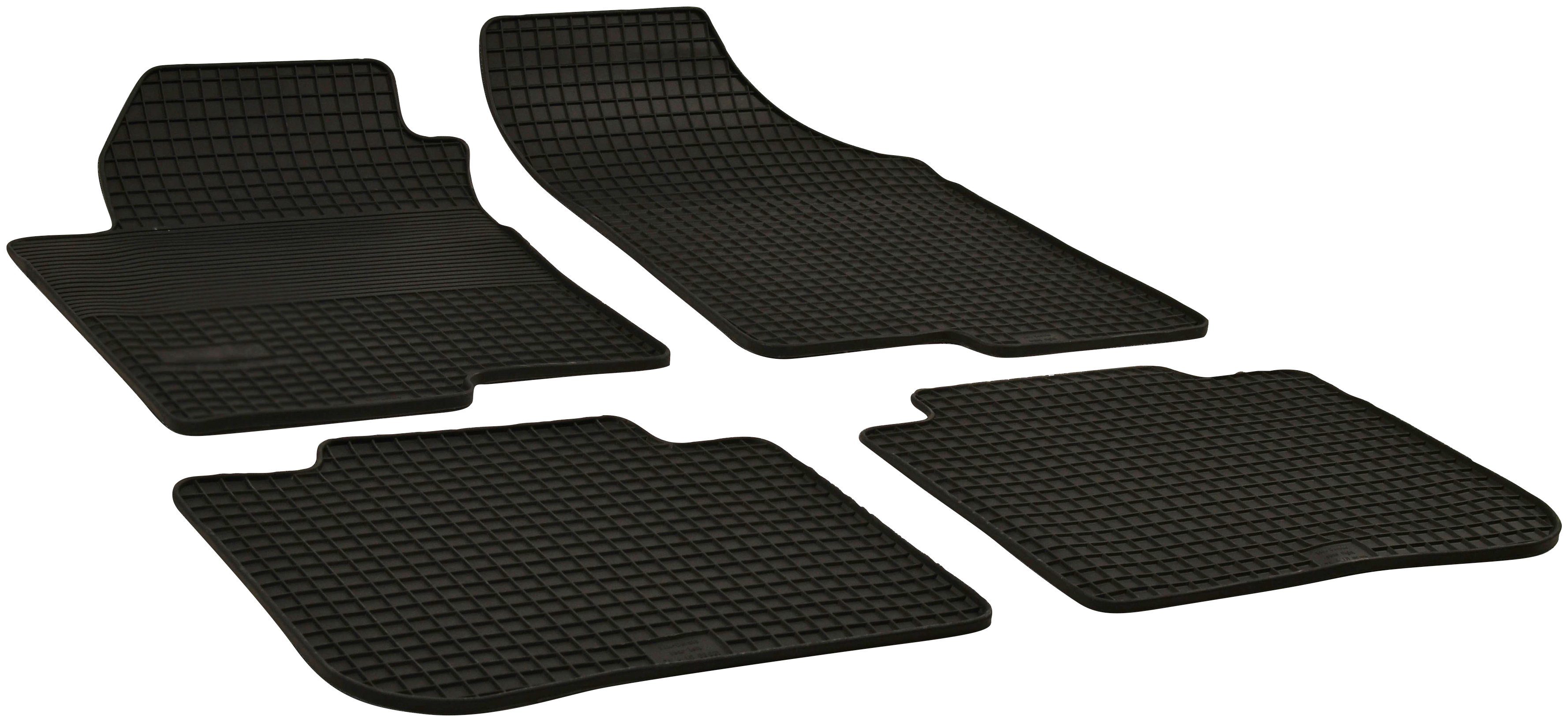 WALSER Passform-Fußmatten (4 St), für Kia Cerato Schrägheck, Stufenheck, für Kia Cerato 03/2004-Heute
