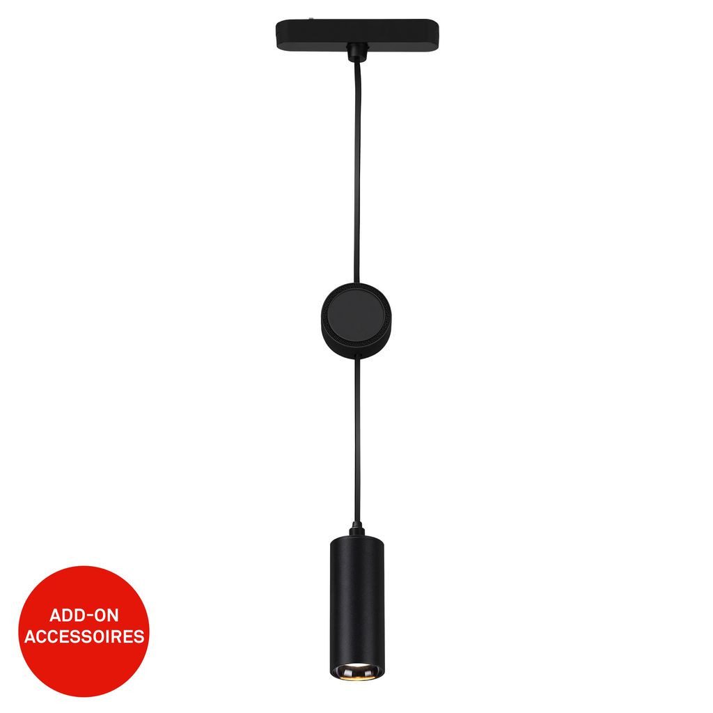 Briloner Leuchten LED Pendelleuchte 8032015, LED fest integriert, 3000K - Warmweiß, LED Pendelleuchte 130x1200x42 mm Schwarz 5W Schienensystem Luxtrail