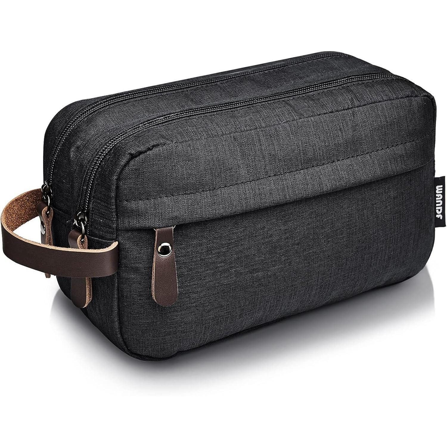 Kulturbeutel Kulturbeutel Herren Reise Kosmetiktasche Damen B Schwarz