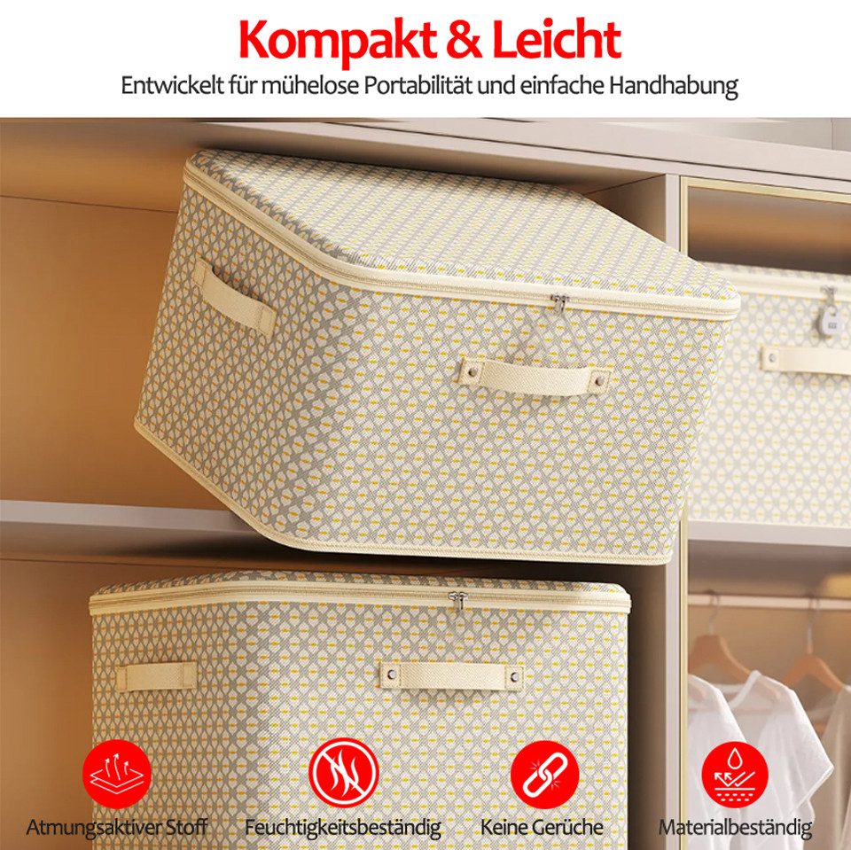 Coonoor Aufbewahrungsbox Vliesstoff Aufbewahrungsbox, Kleiderschrank Organi günstig online kaufen